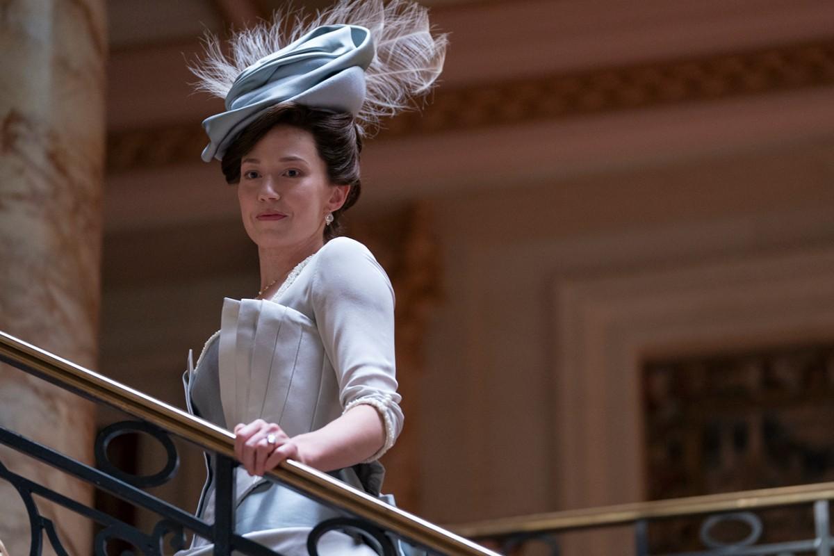 Carrie Coon som nyrik i ”The gilded age”.