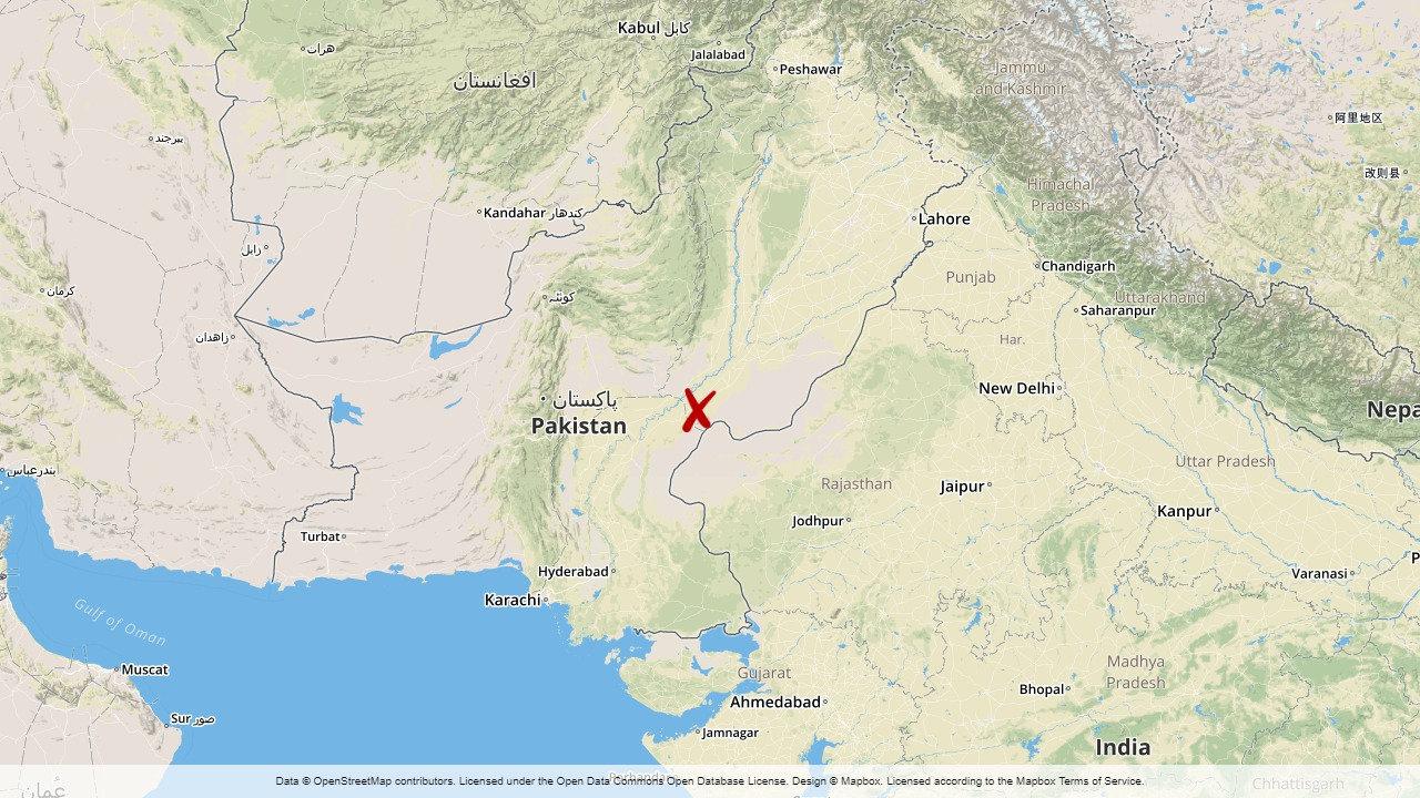 Olyckan inträffade nära staden Bahawaipur i Punjabprovinsen