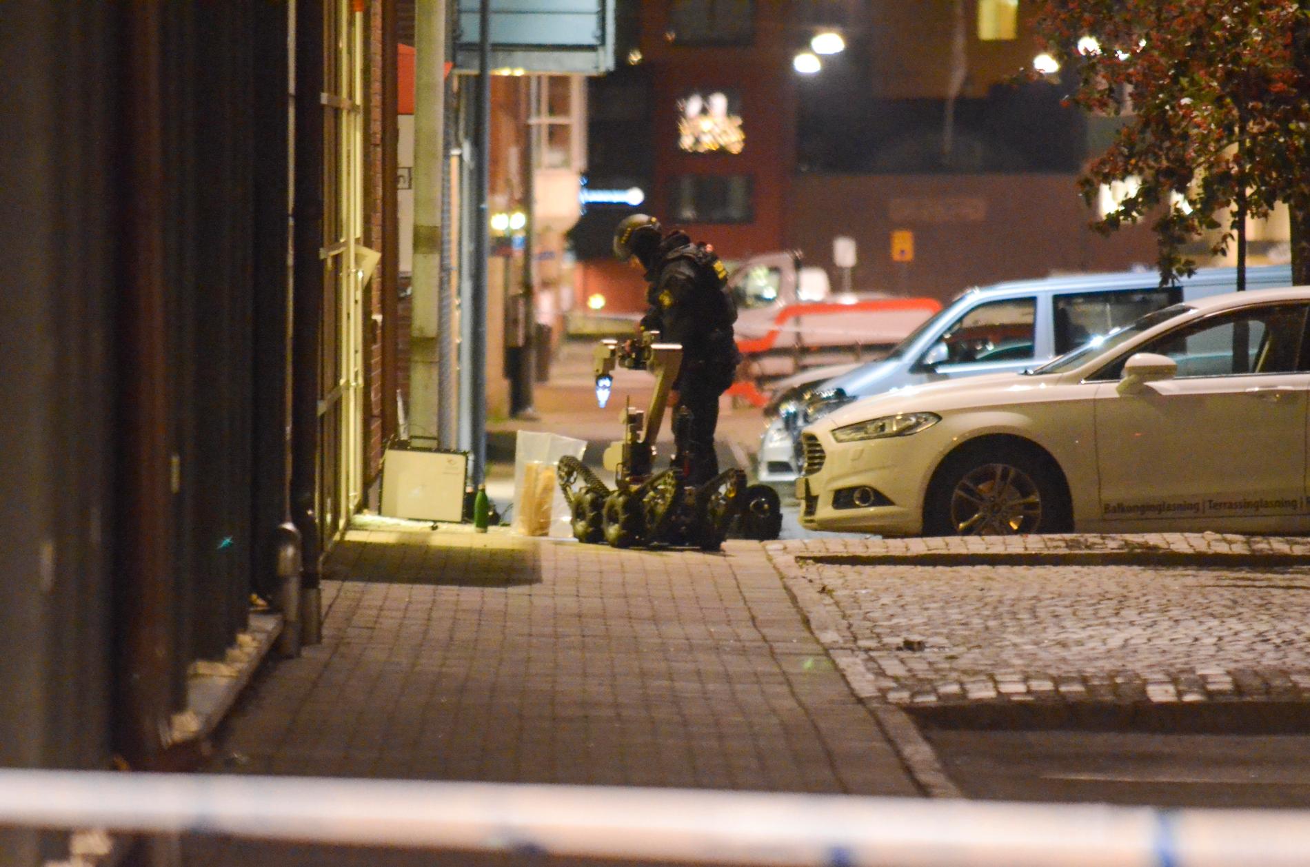 Nationella bombskyddet på plats i Borås.