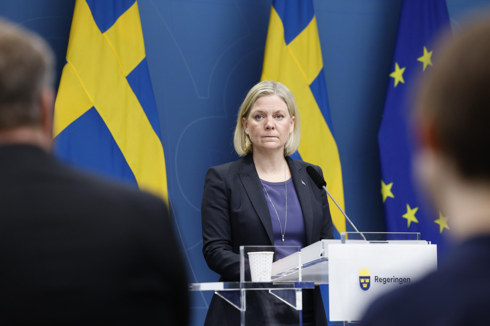 ”Det är ett tydligt brott mot folkrätten”, säger Magdalena Andersson om Rysslands agerande.