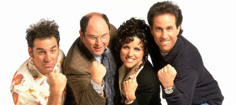 Michael Richards, Jason Alexander, Julia Louis-Dreyfus och Jerry Seinfeld.