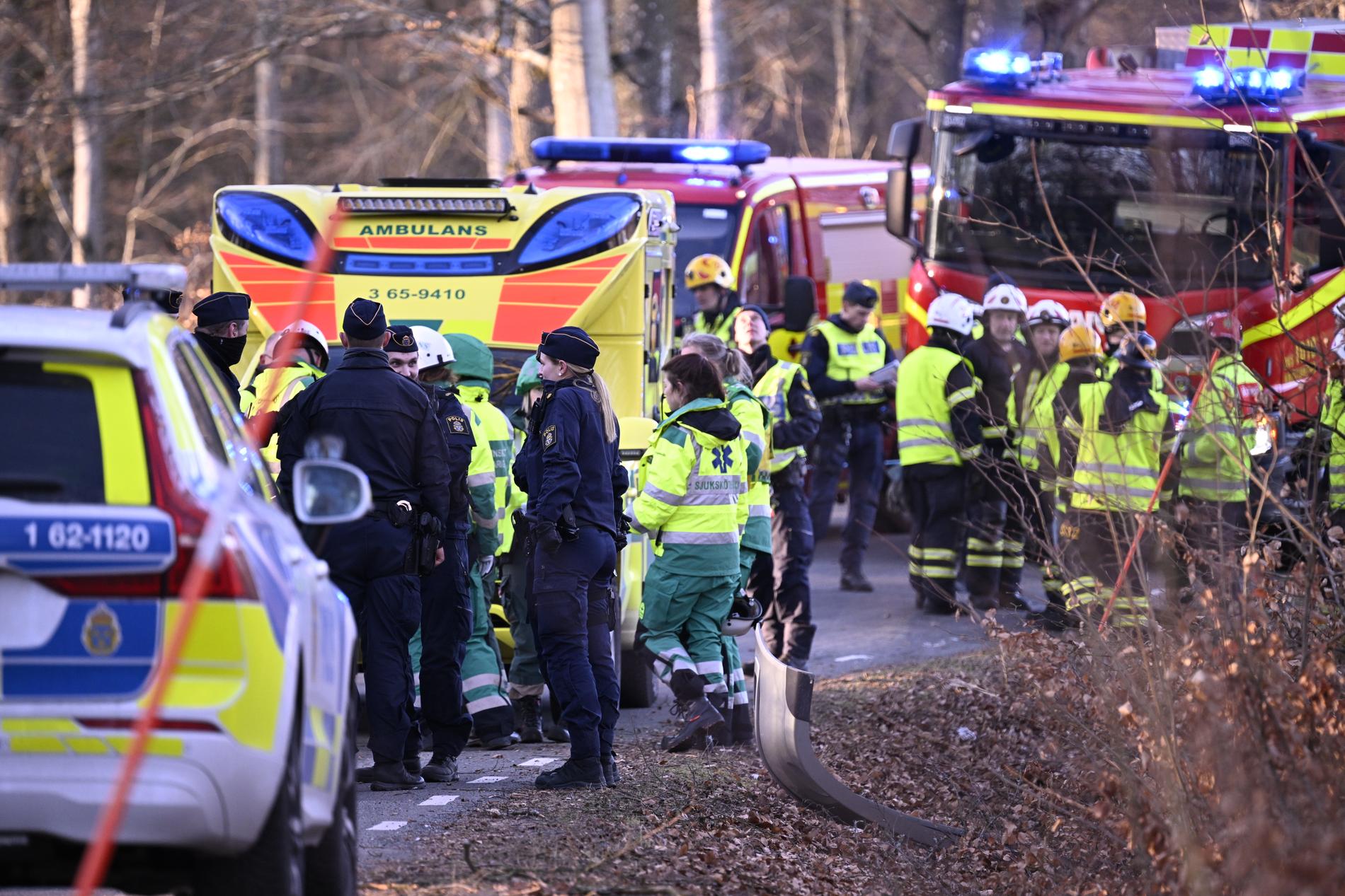 Det var i början av mars som bilen kraschade in i ett träd i Hässleholm. 