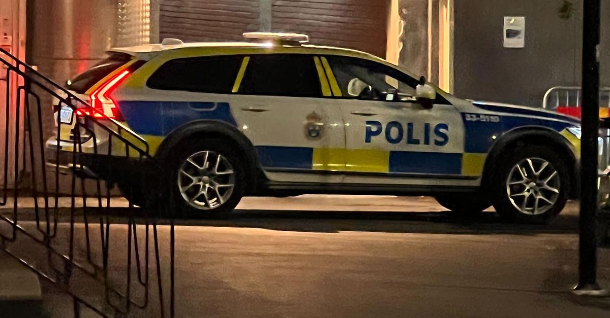Polisen larmades till Kallhäll efter midnatt.
