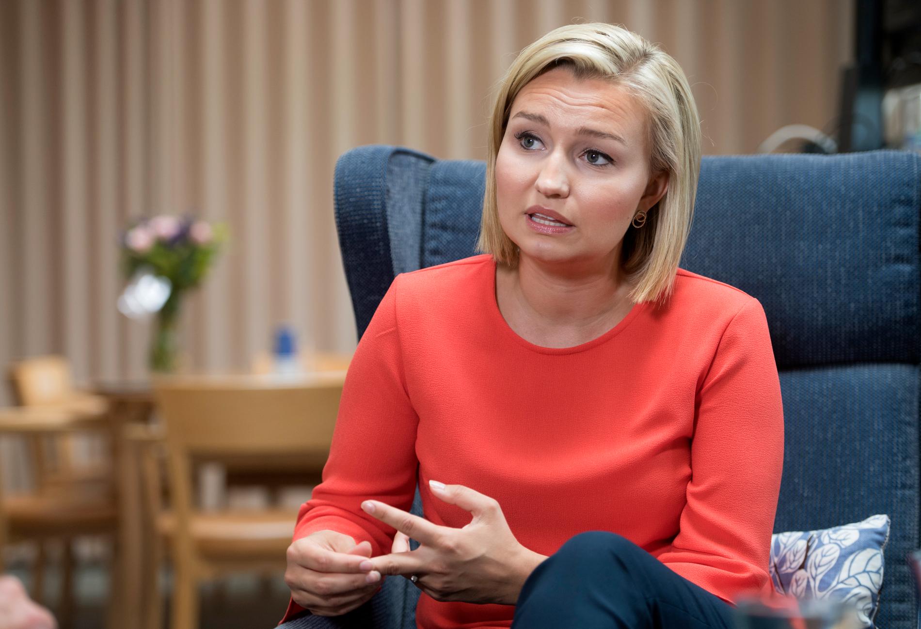  Kristdemokraternas partiledare Ebba Busch Thor.