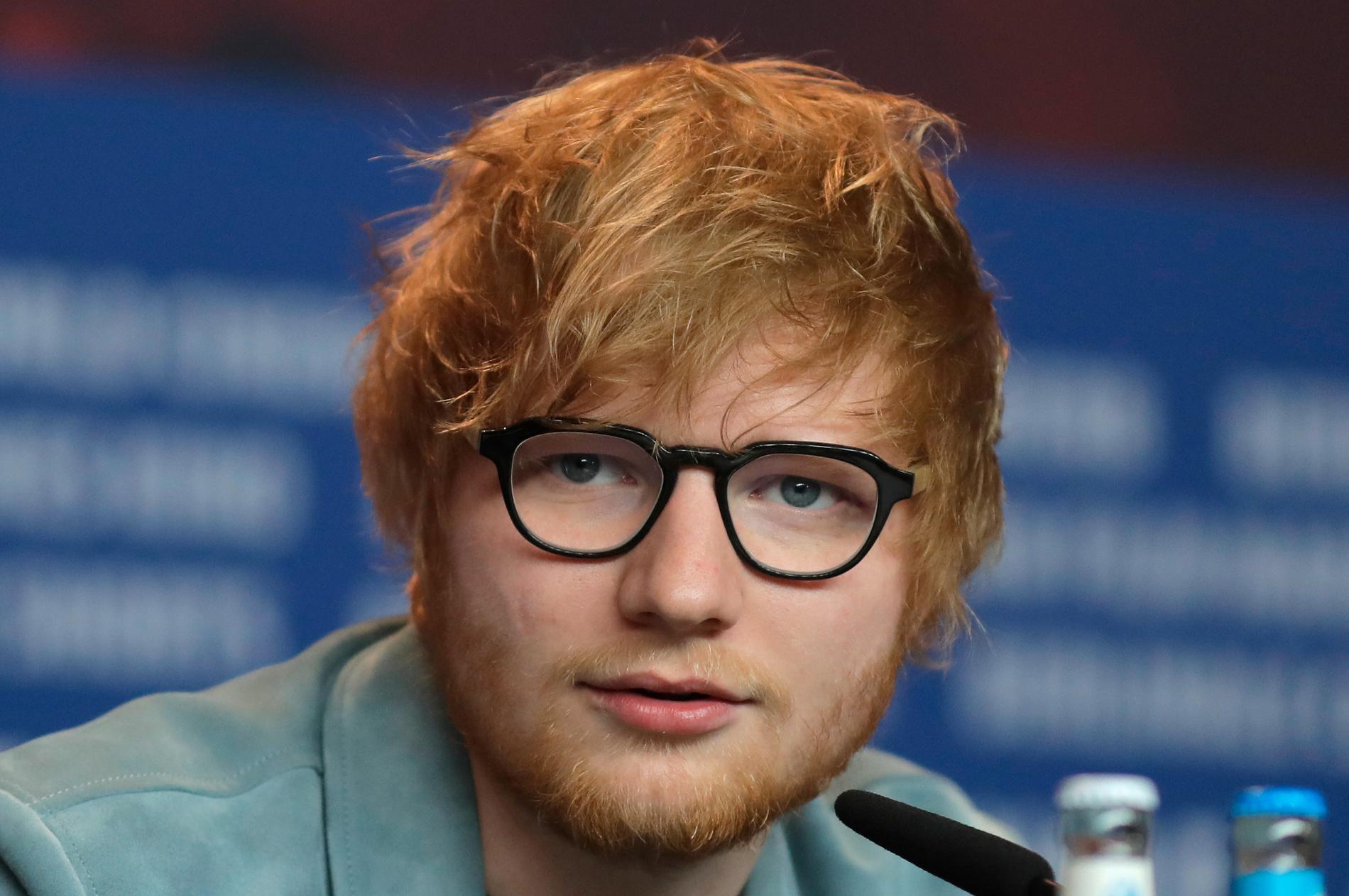 Ed Sheeran är aktuell med låten "I don't care" tillsammans med Justin Bieber. Arkivbild.