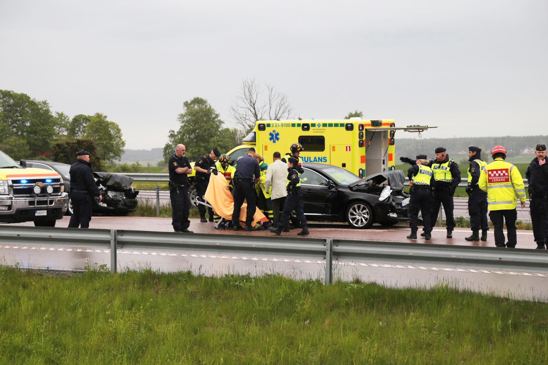 Olycka i Gnistarondellen i södra Uppsala.