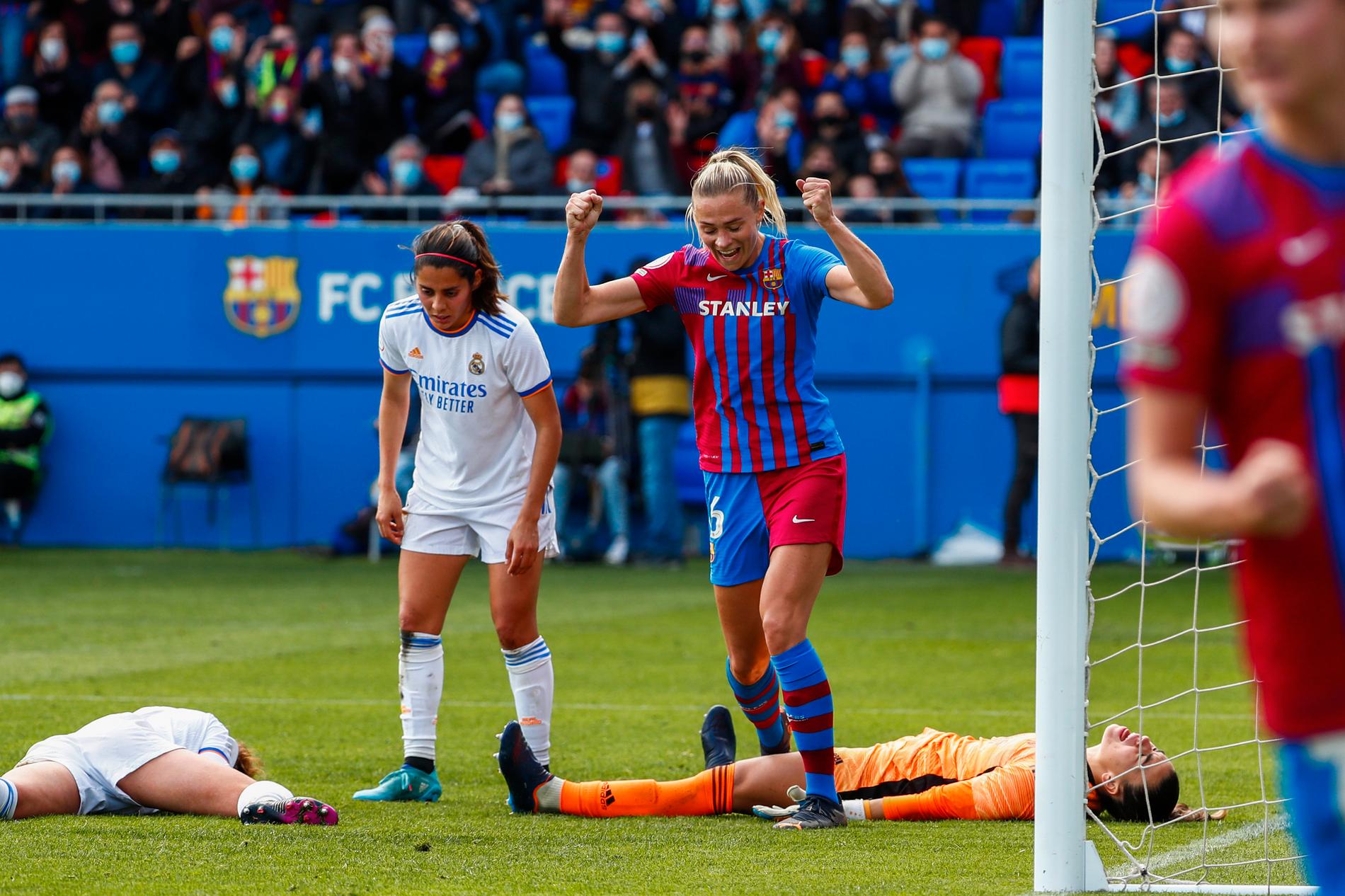 Fridolina Rolfös Barcelona vann söndagens cupfinal med 6–1 mot Sporting Huelva. Arkivbild.