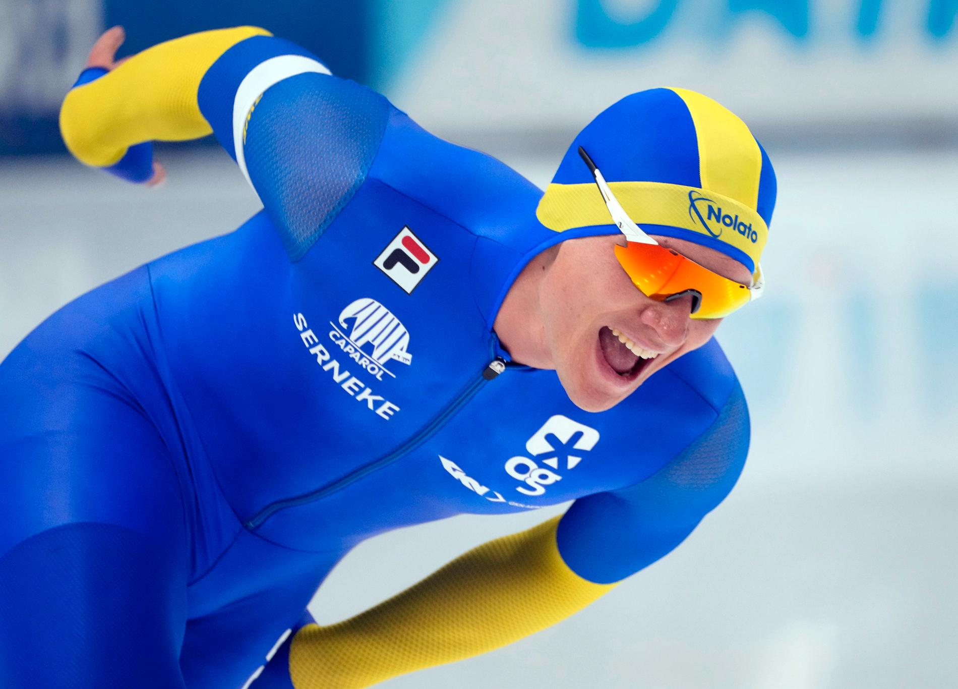 I dag kan Nils van der Poel bli klar för OS om han kommer topp fyra på 10 000 meter vid världscuptävlingarna i Stavanger. Arkivbild.
