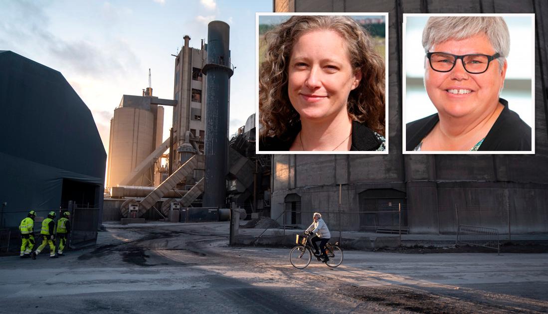 Bygg- och gruvindustrin är beroende av kalk, men blir sårbara när de inte kan visa att det finns en långsiktigt hållbar cementindustri som säkerställer grundvattnet, skriver Amanda Palmstierna och Maria Gardfjell, Miljöpartiet. 