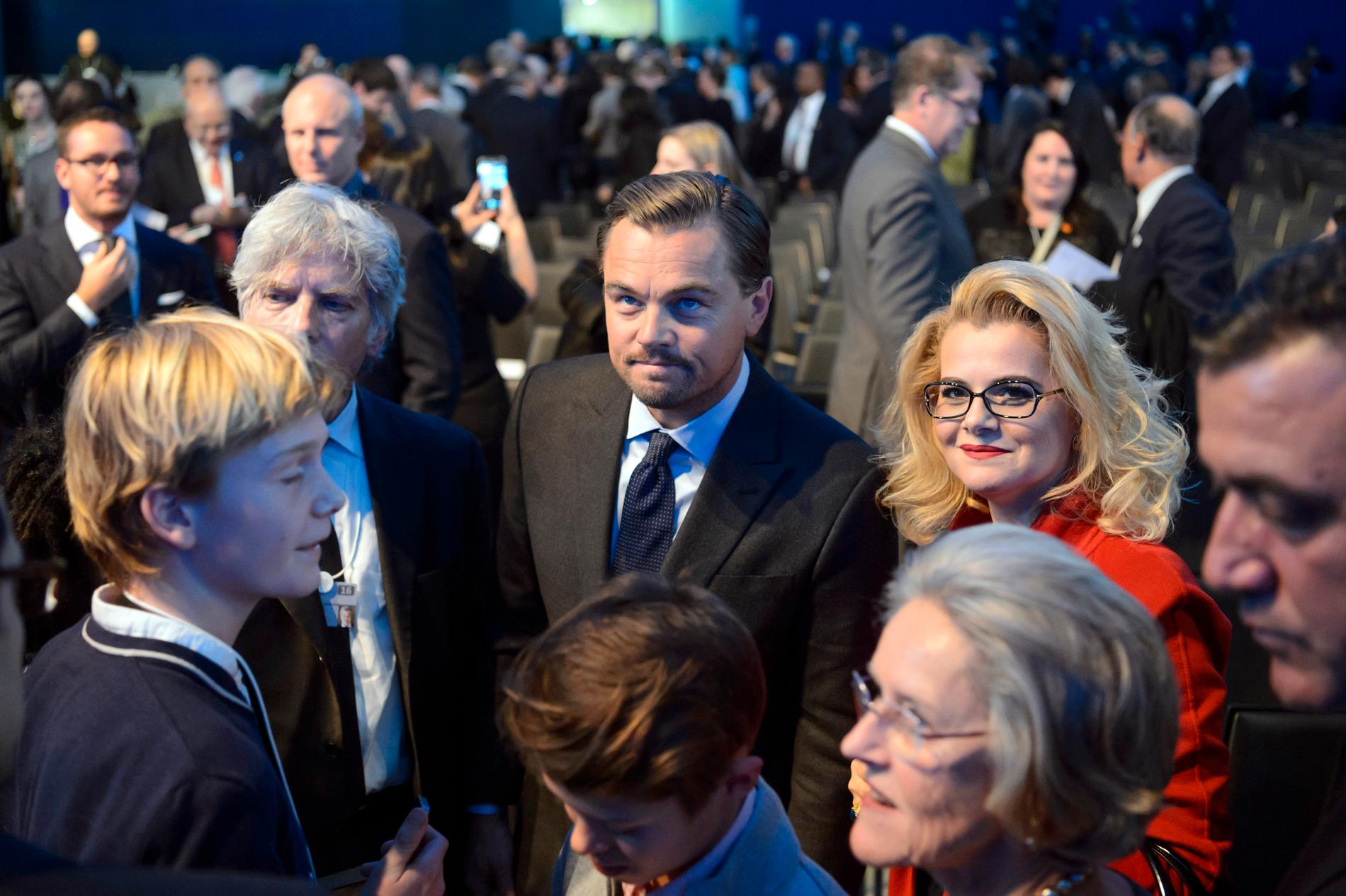 Leonardo DiCaprio är också på plats.