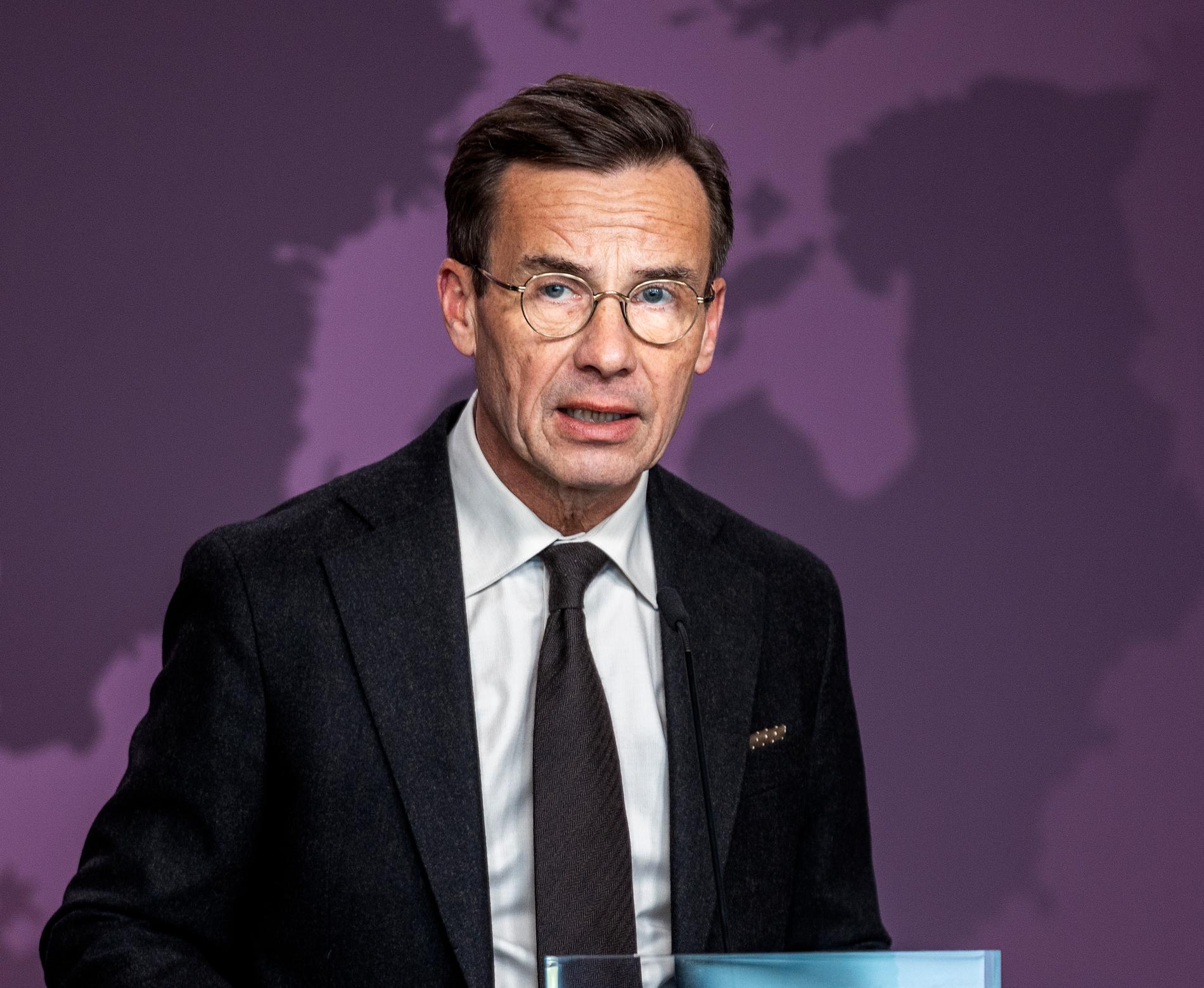 Statsminister Ulf Kristersson (M).