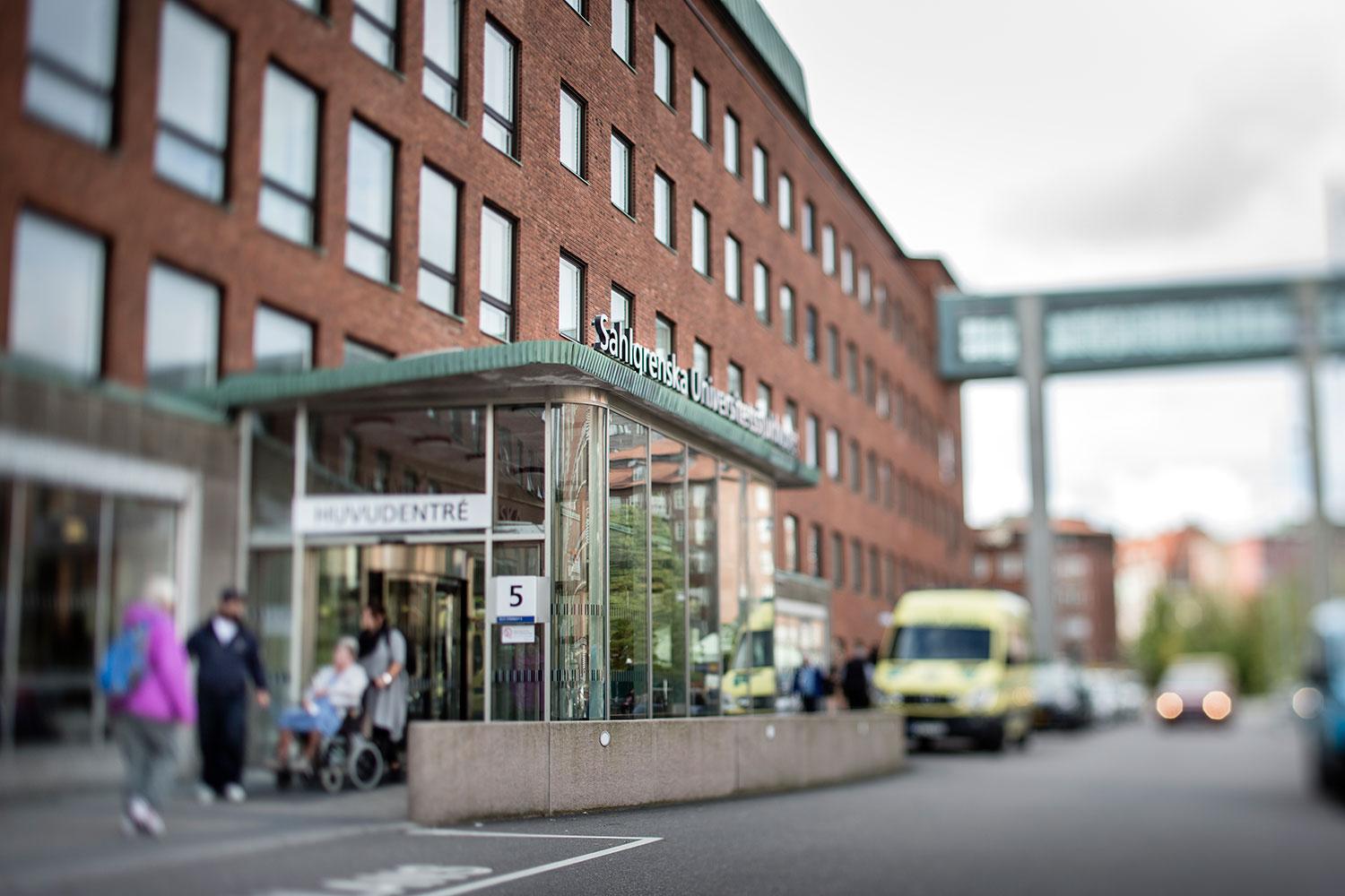 Sahlgrenska universitetssjukhuset i Göteborg.
