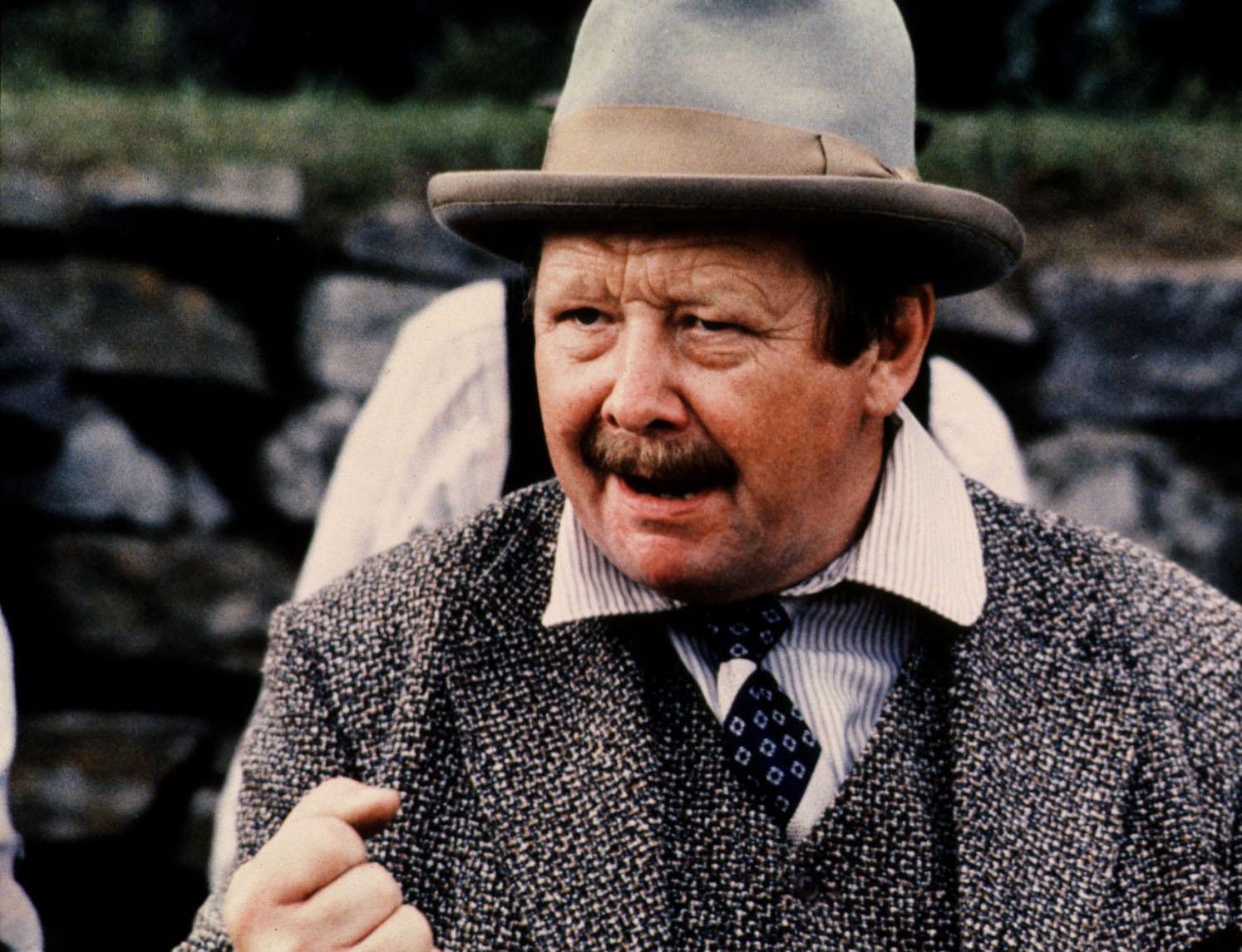 Lasse Pöysti (1927–2019) i filmen ”Herr Puntila och hans dräng Matti” från 1979.