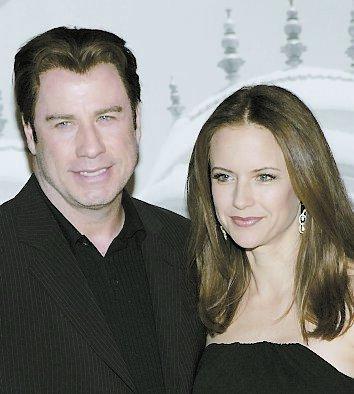 John Travolta och frun Kelly Preston.