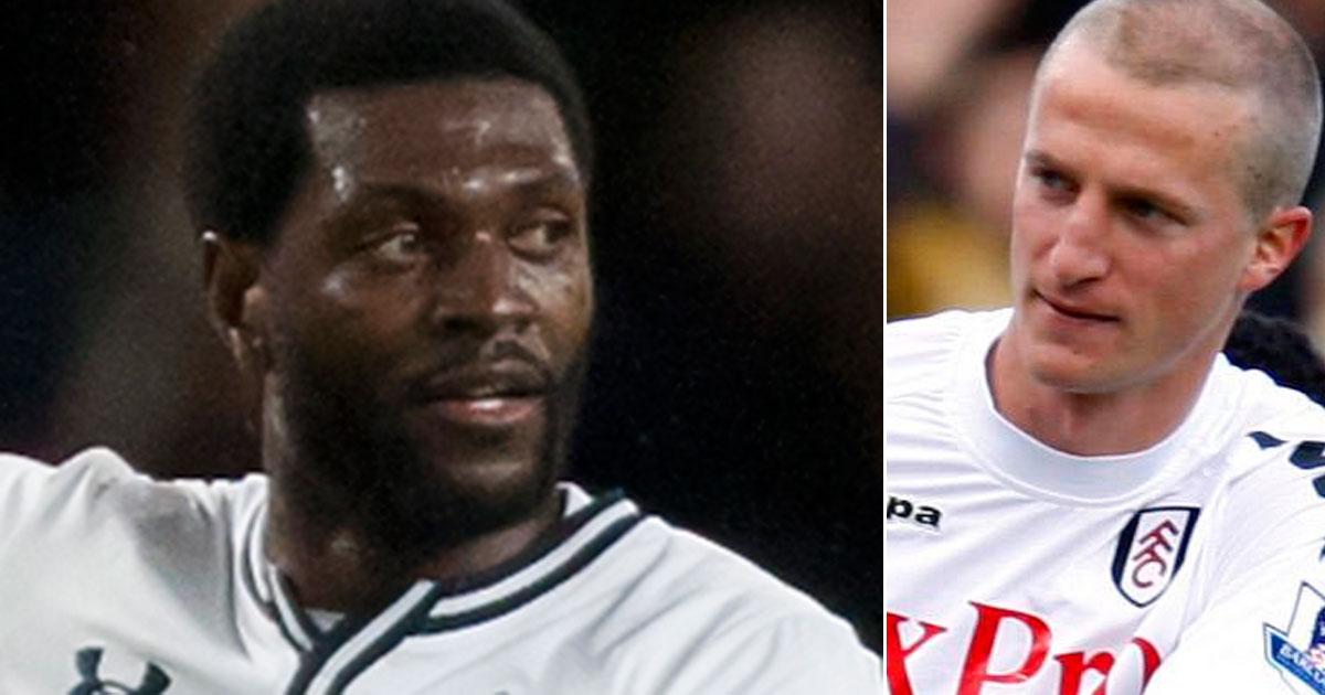 Adebayor och Hangeland spelade tillsammans i Crystal Palace i fjol.