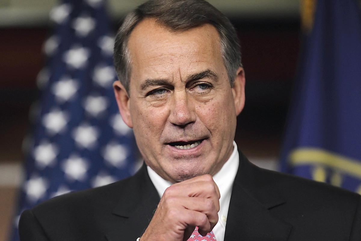 John Boehner, Kongressens talman, republikan, lät Tea Party-rörelsen styra USA:s budgetuppgörelse.