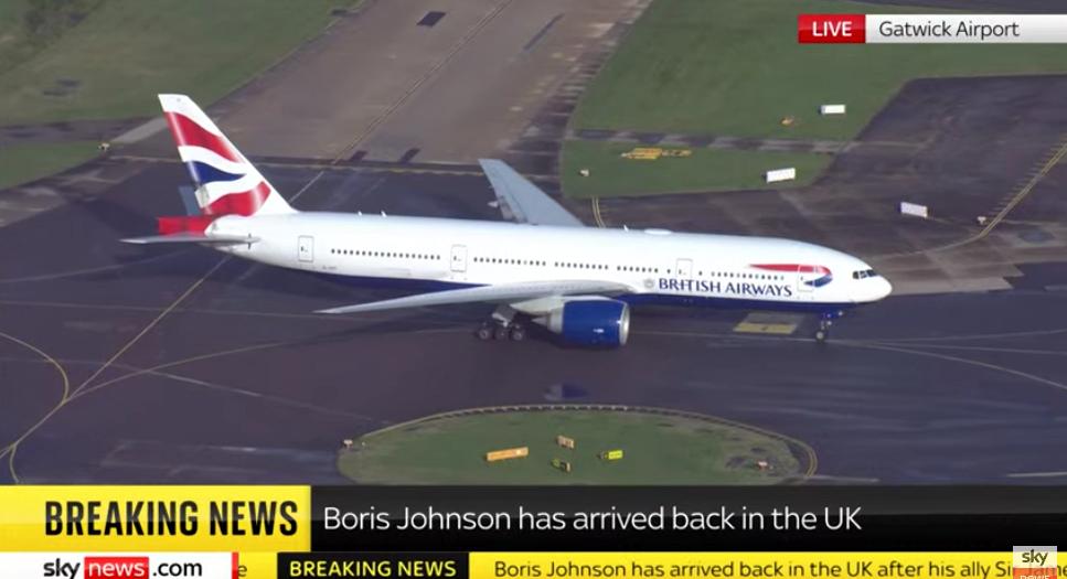 Boris Johnson landar.