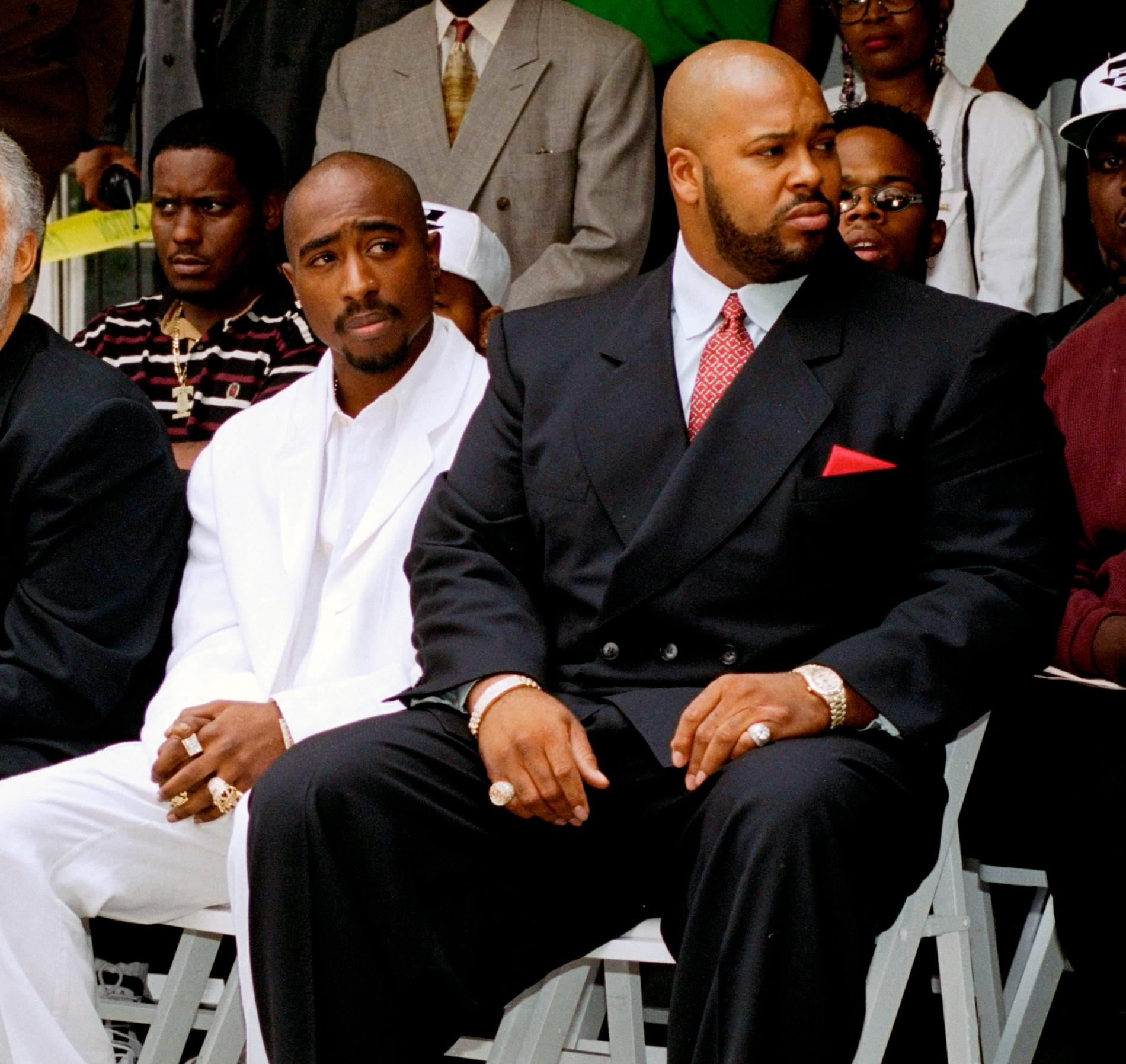 Tupac Shakur och Suge Knight.