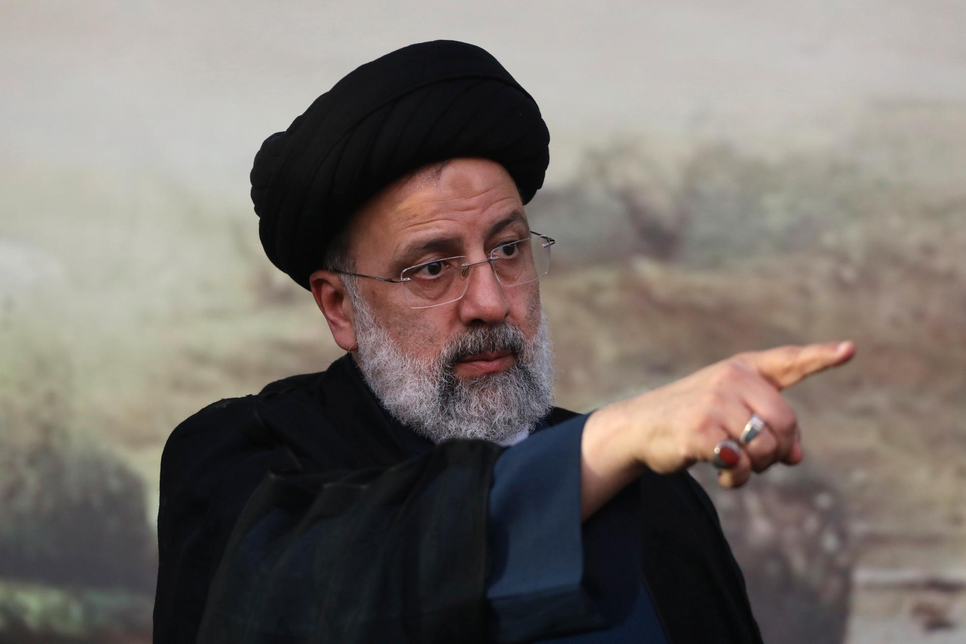 Irans tillträdande president Ebrahim Raisi under sin valkampanj.