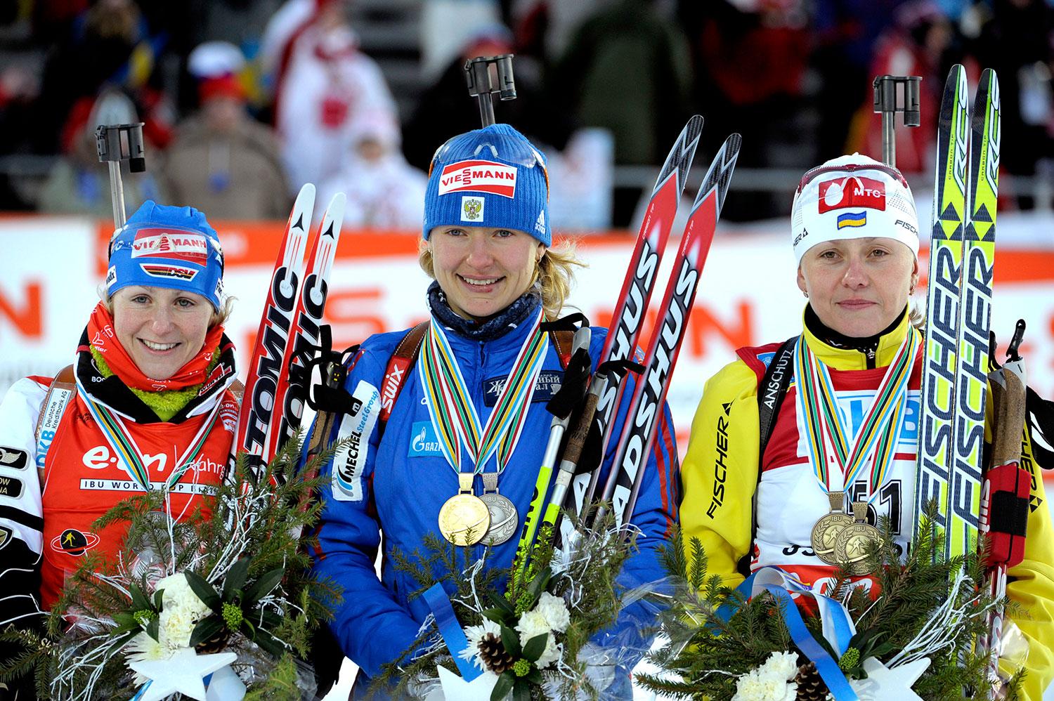 Jekaterina Jurjeva vann damernas 15 kilometer vid VM i Östersund – senare åkte hon fast för dopning.