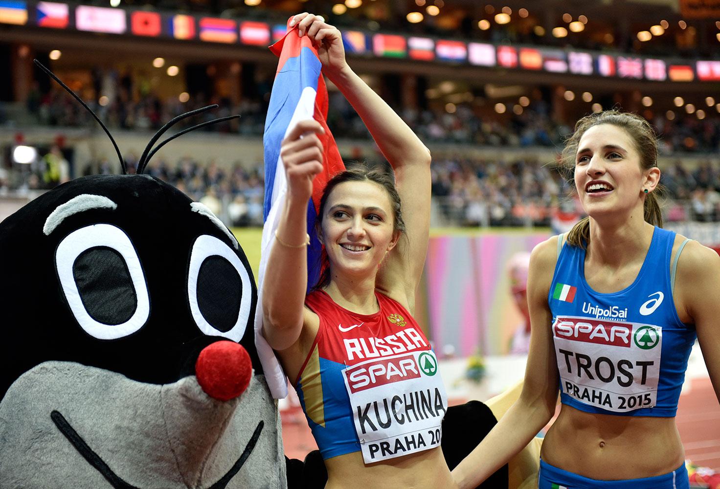 Det blir inget inomhus-VM för Mariya Kuchina och hennes lagkamrater i Ryssland.