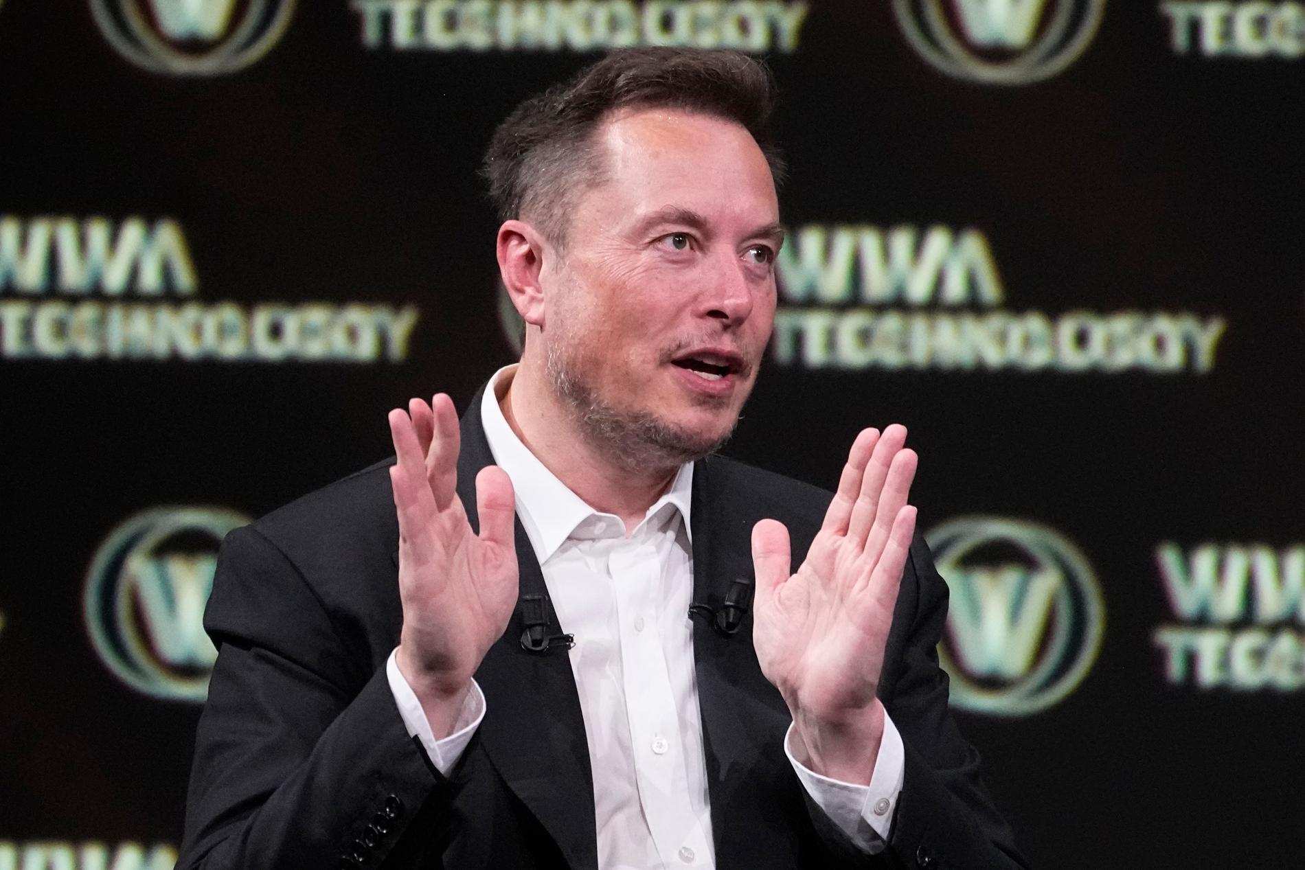 Elon Musk, världens rikaste man och ägare till bland annat Tesla och X, tidigare Twitter.