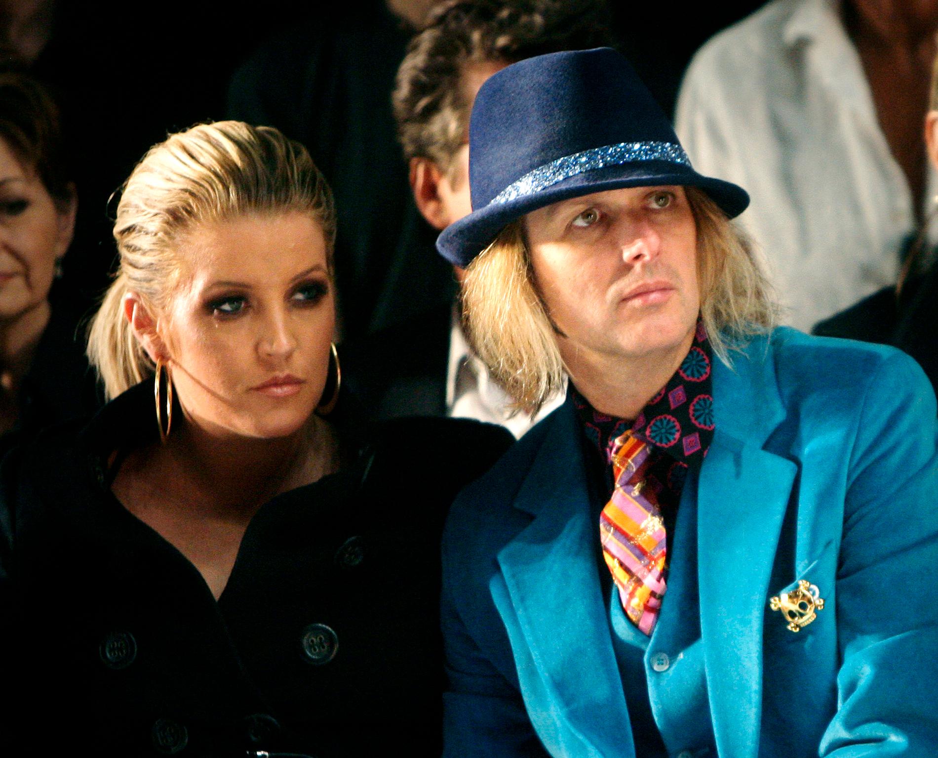 Lisa Marie Presley och hennes tidigare make Michael Lockwood 2007.