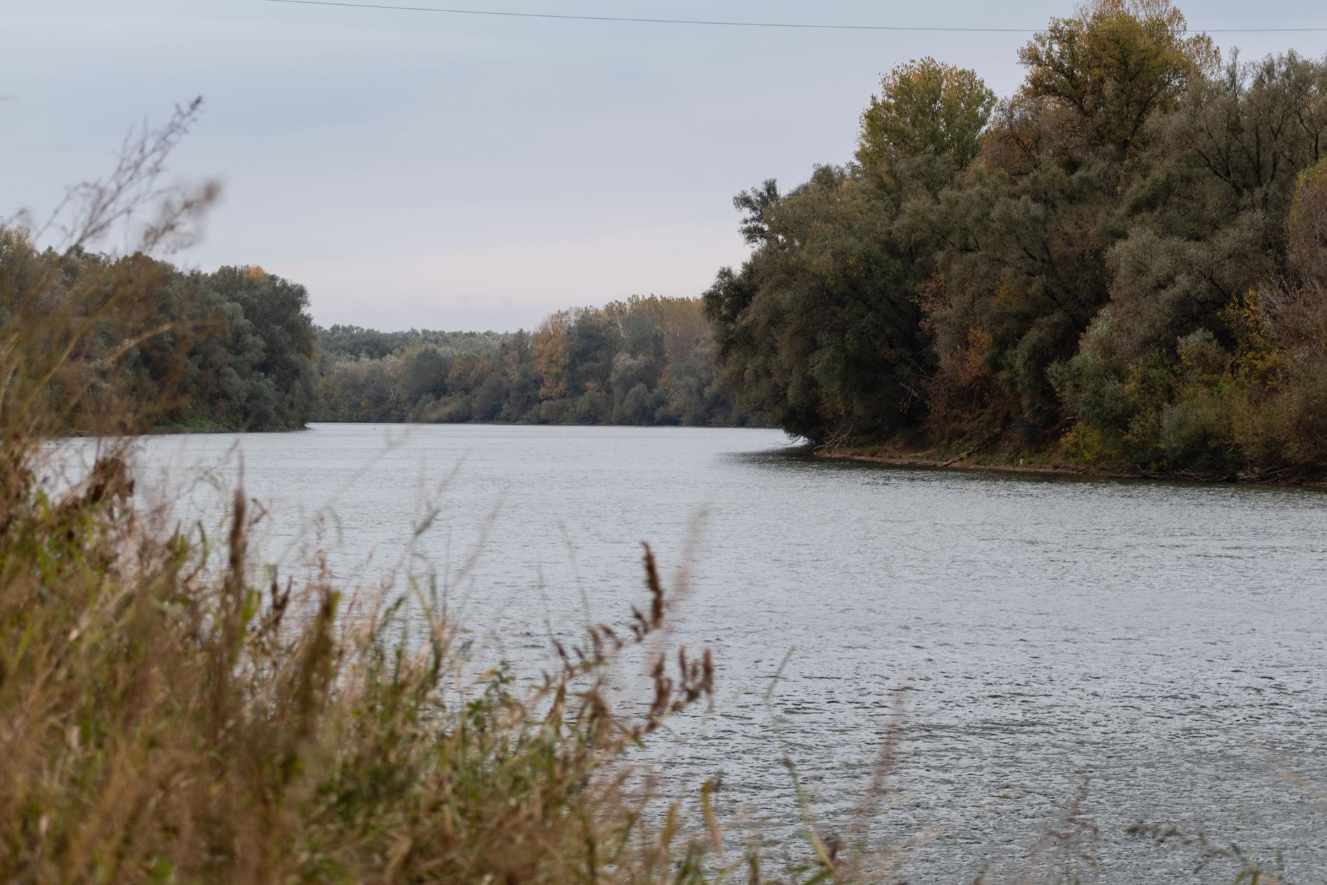 Floden Tisa utgör gräns mellan Rumänien och Ukraina.