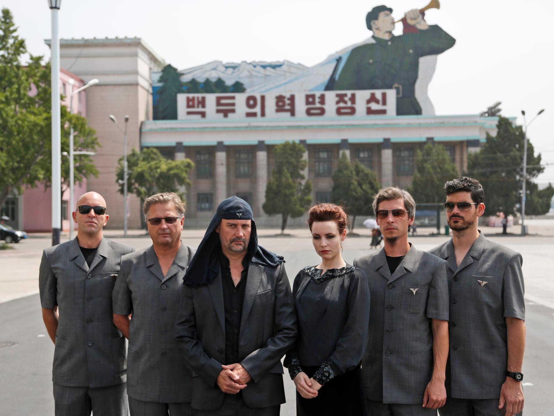 Laibach under besöket i Nordkorea 2015. Arkivbild.