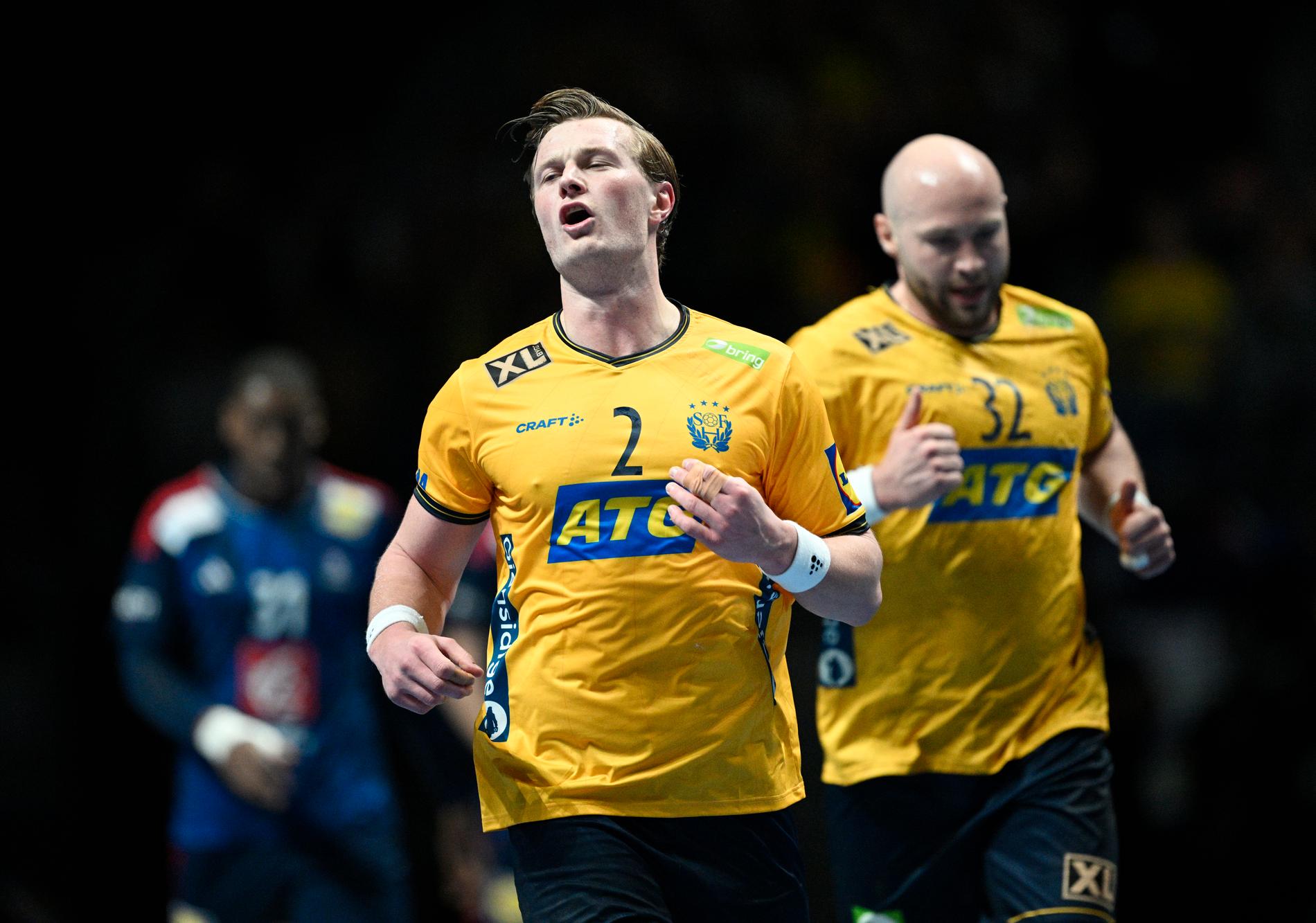 Jonathan Carlsbogård blev målbäst för Sverige i förlusten mot Danmark. Arkivbild.