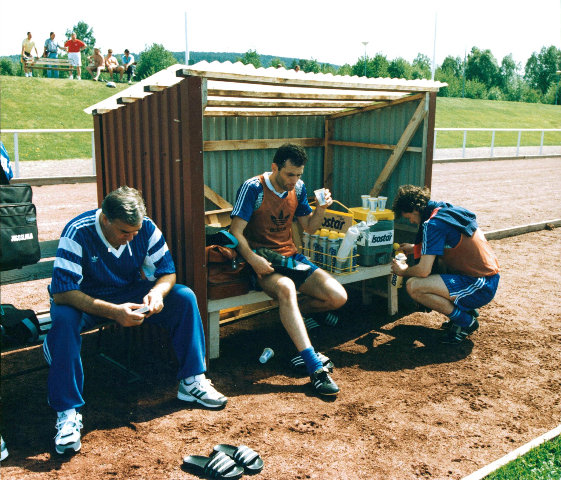 Budimir Vojacic, mitten, var en av spelarna i laget.