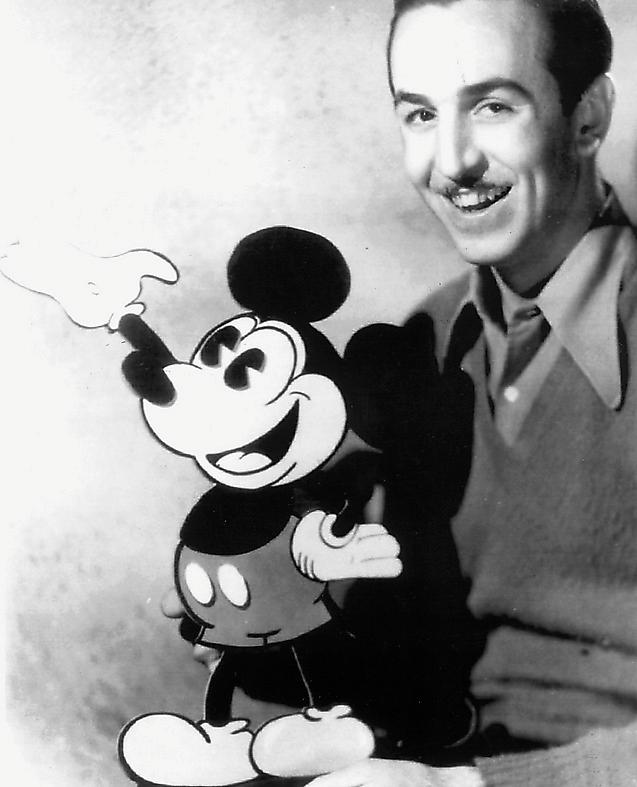 Walt Disney med sin favoritfigur.