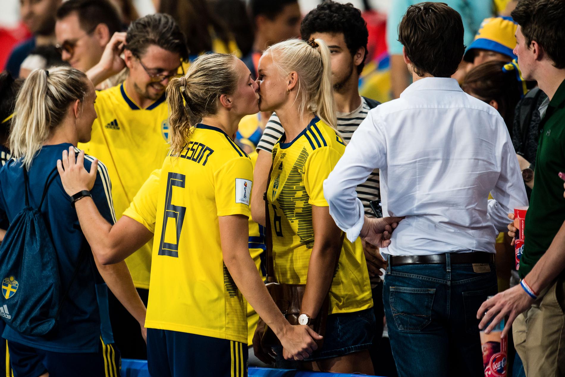 Magdalena Eriksson hade stöd på läktaren under sommarens VM.