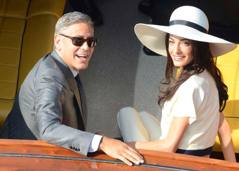 Vännen George Clooney och Amal Alamuddin gifte sig förra året.