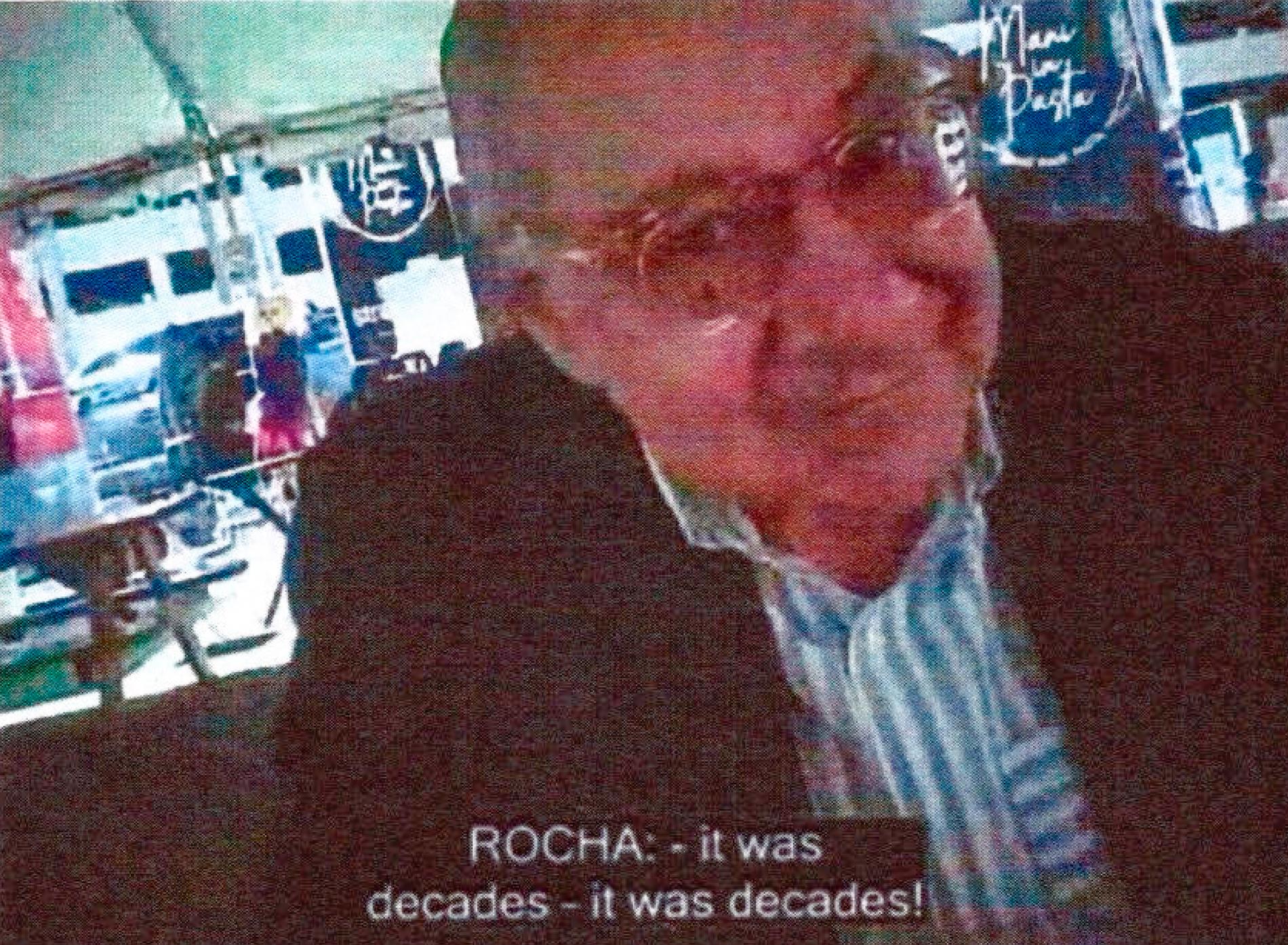 Manuel Rocha under ett möte med en polisinfiltratör från FBI. Arkivbild.