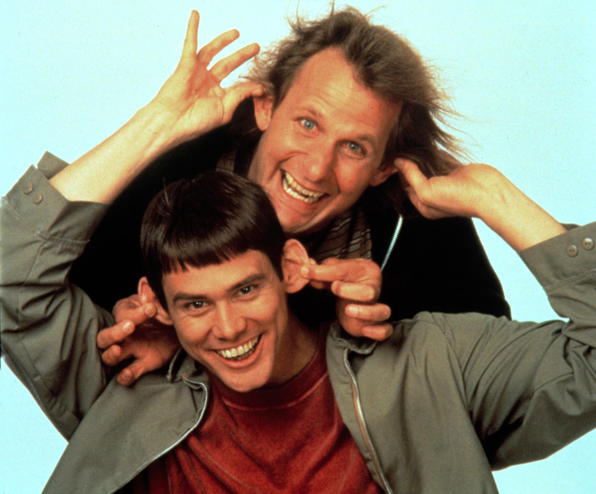 20 år sedan Jim Carreys Lloyd och Jeff Daniels Harry i första filmen.