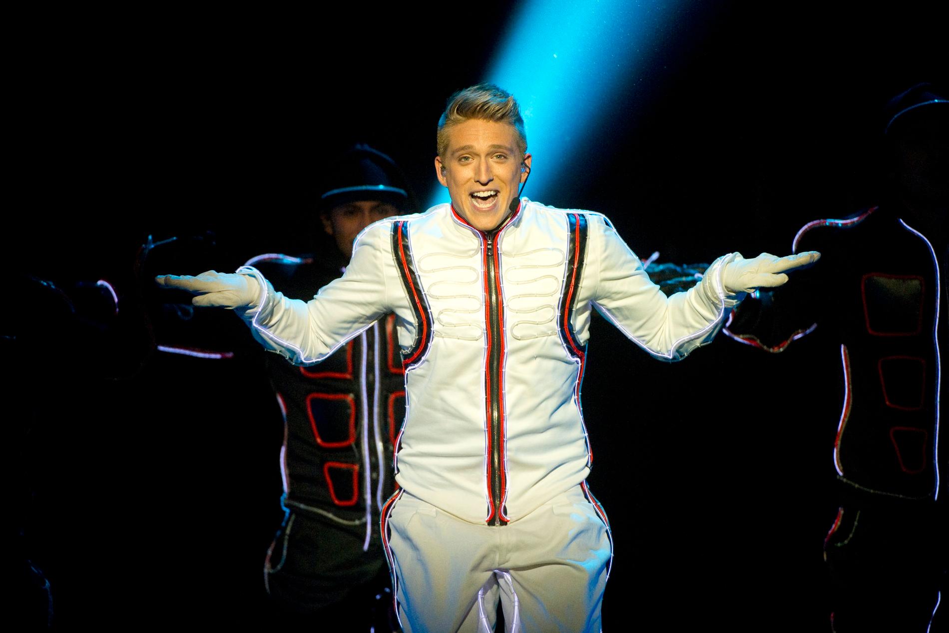 Danny Saucedo tävlade med låten "Amazing" i Melodifestivalen 2012. Arkivbild.