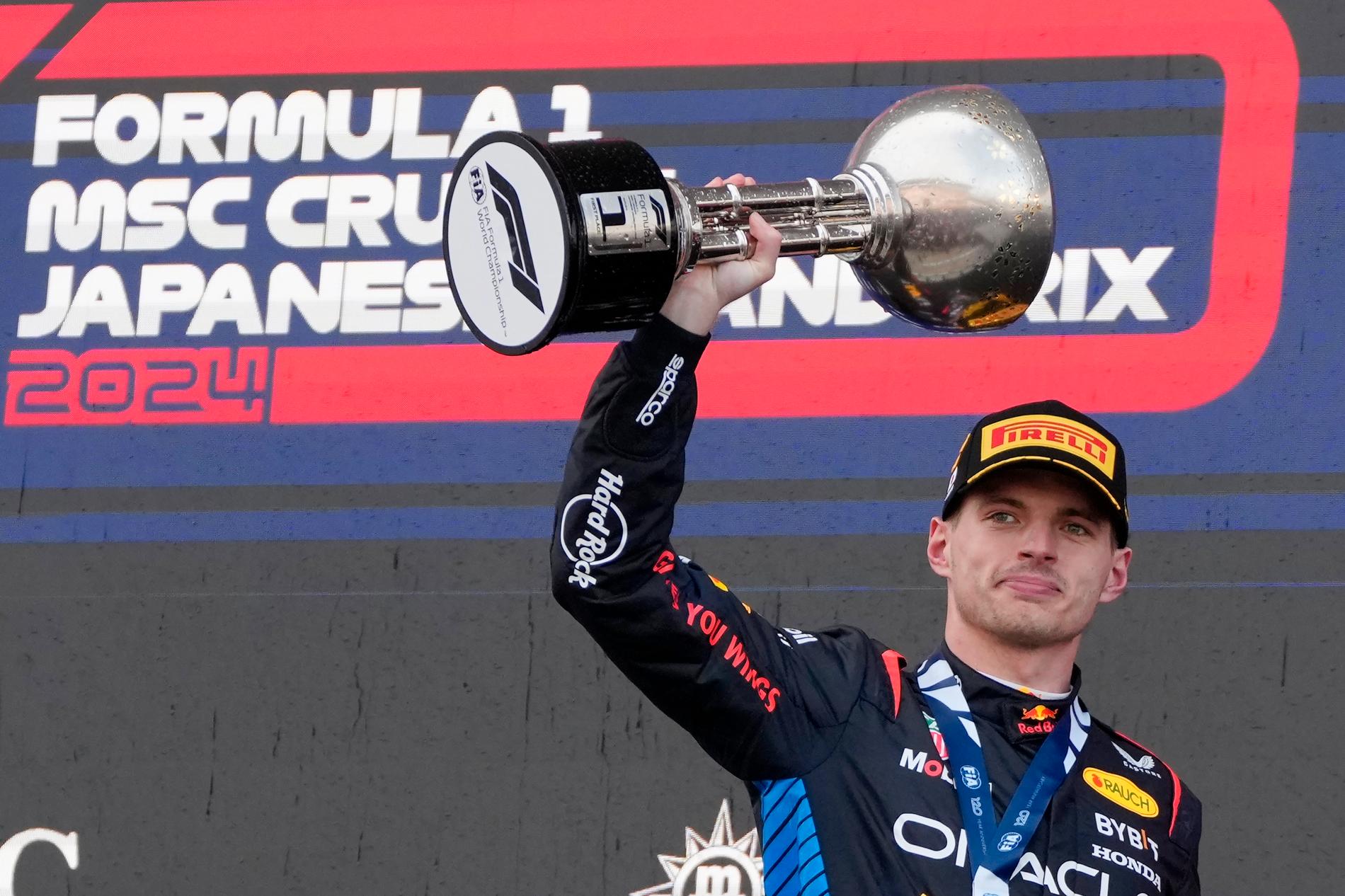 Red Bull-föraren Max Verstappen vann F1-loppet i Japan.