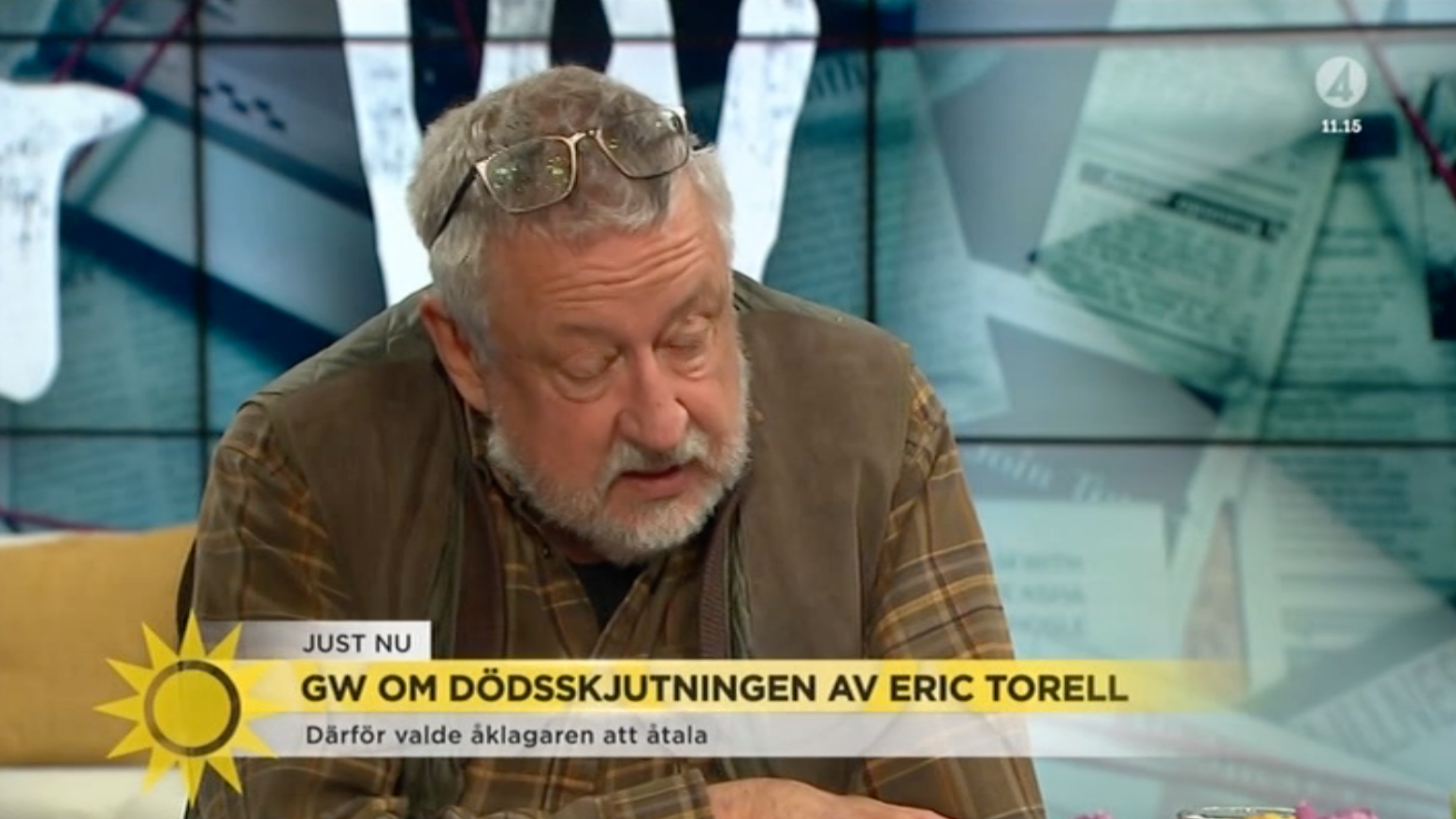 Leif GW Persson berättar i TV4 Nyhetsmorgon att han försvinner från rutan.