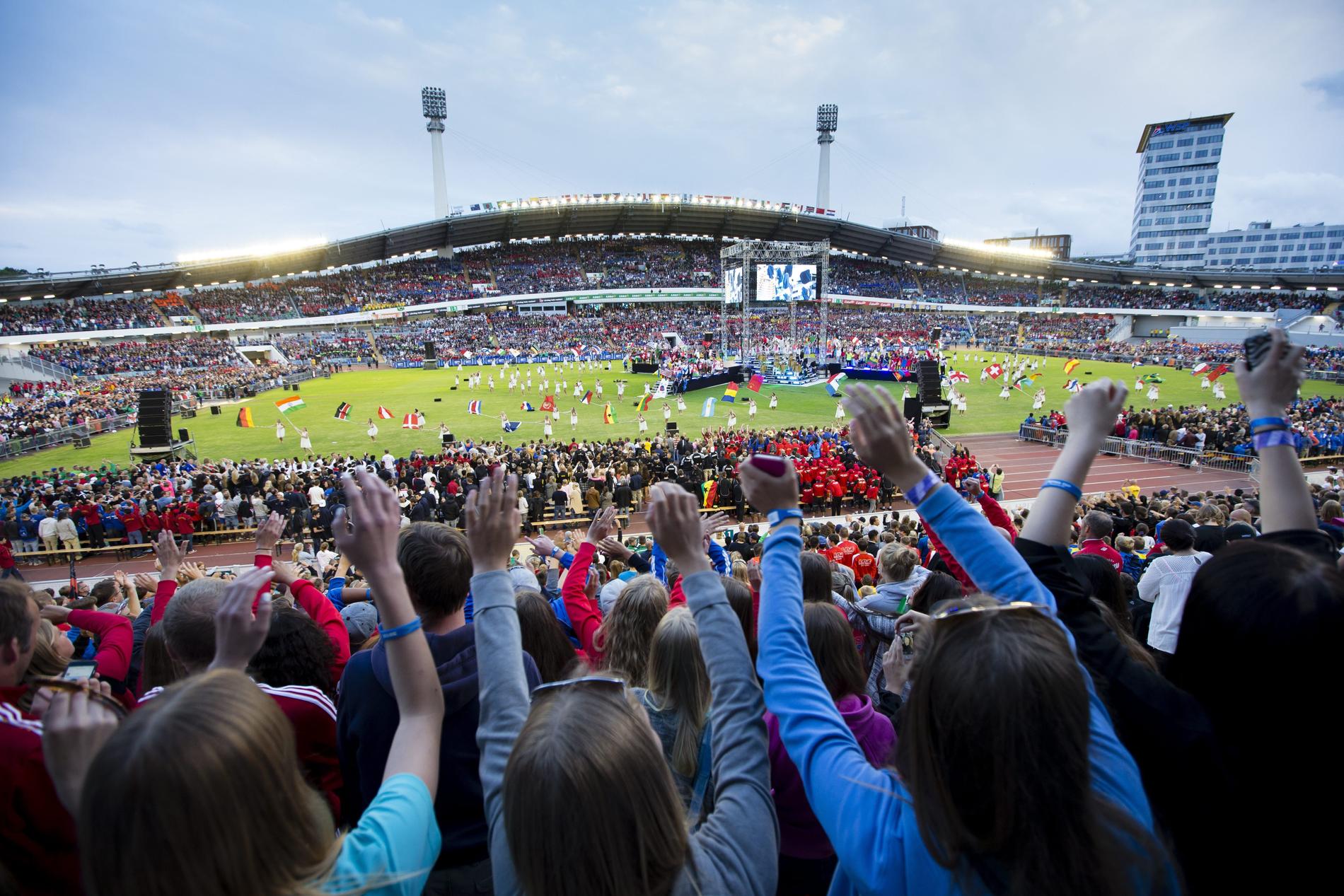 Gothia Cup invigs på Ullevi i Göteborg.