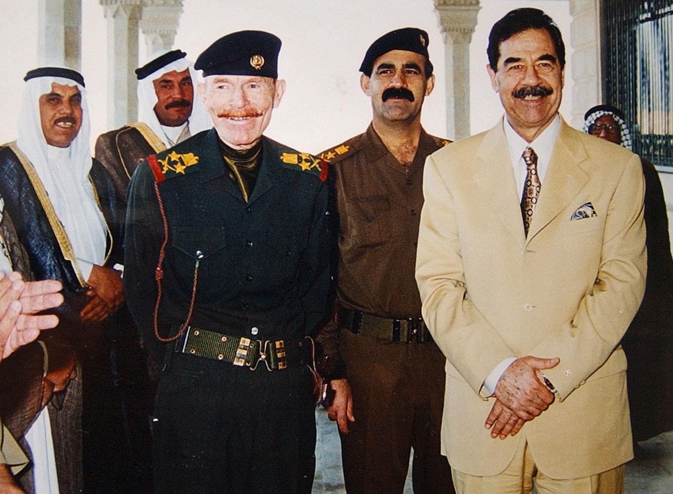 Izzat al-Douri med Saddam Hussein.