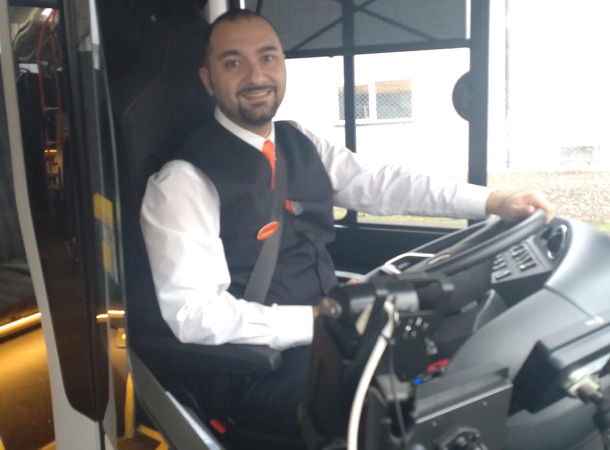 Christian har arbetat som busschaufför sedan 2019 men aldrig varit med om något liknande. 