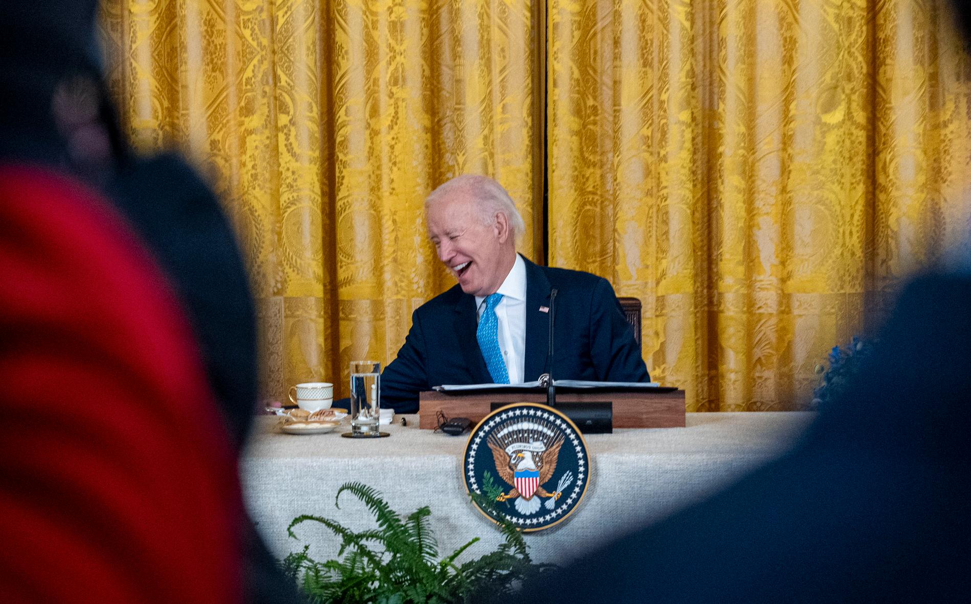 USA:s åldrade president Joe Biden. Arkivbild. 