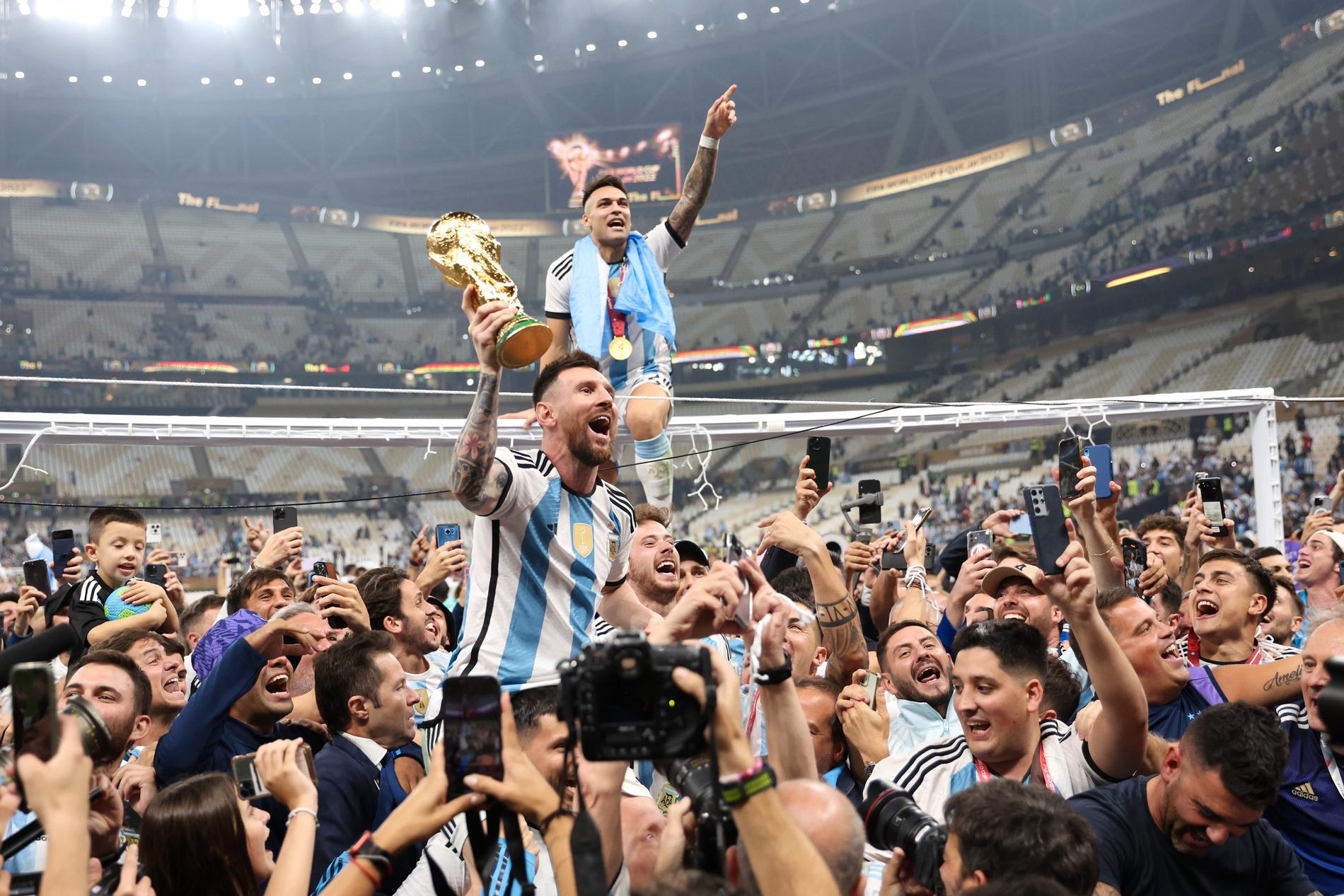 Lionel Messi och Argentina vann fotbolls-VM 2022 i Qatar.
