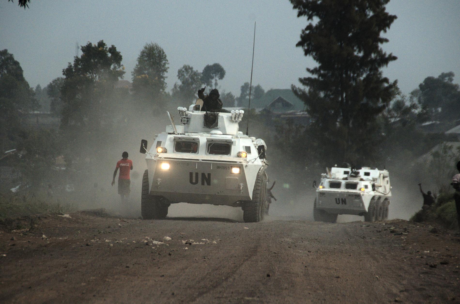 FN-förband patrullerar östra Kongo. Arkivbild.