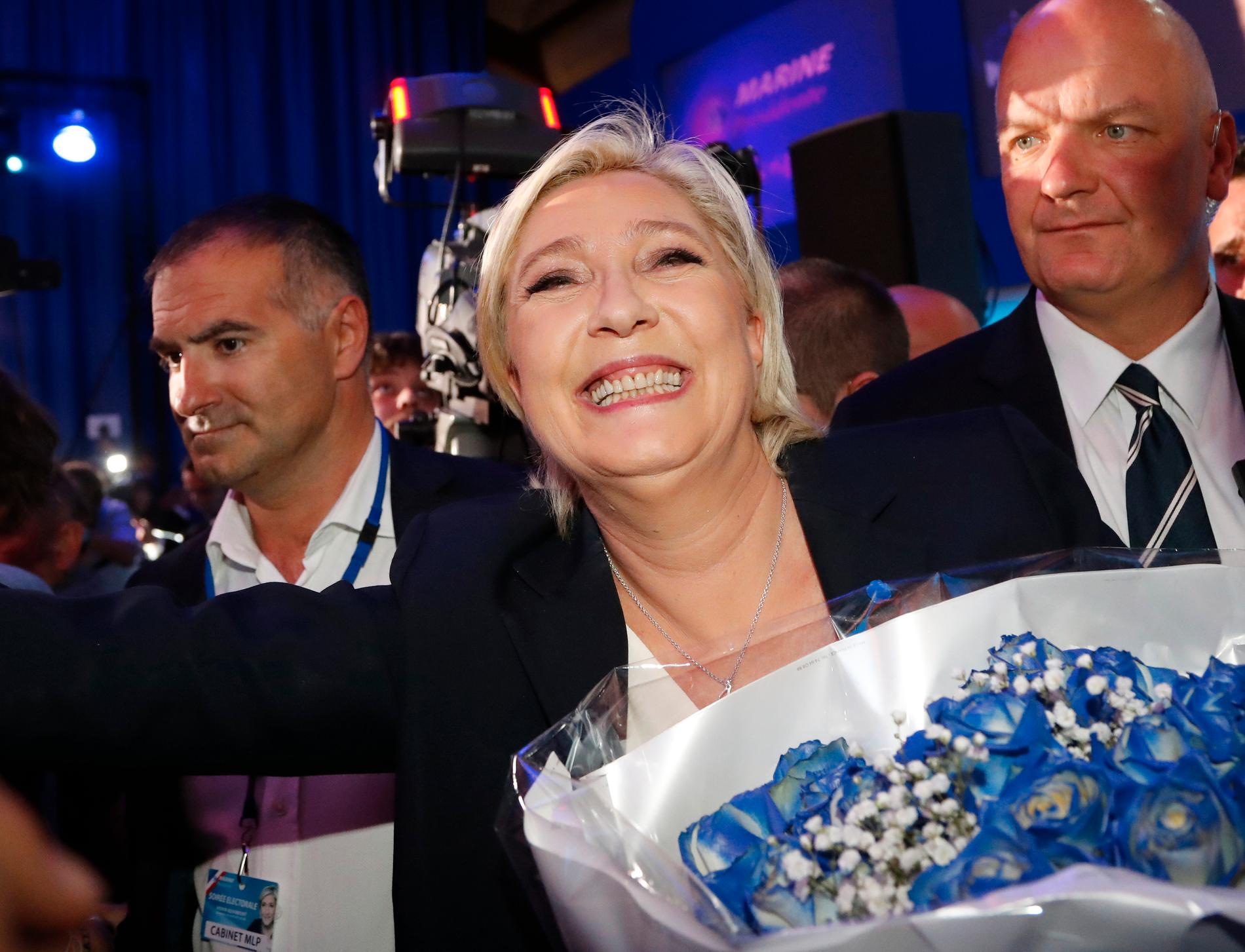 Marine Le Pen är en av presidentkandidaterna i franska valet.