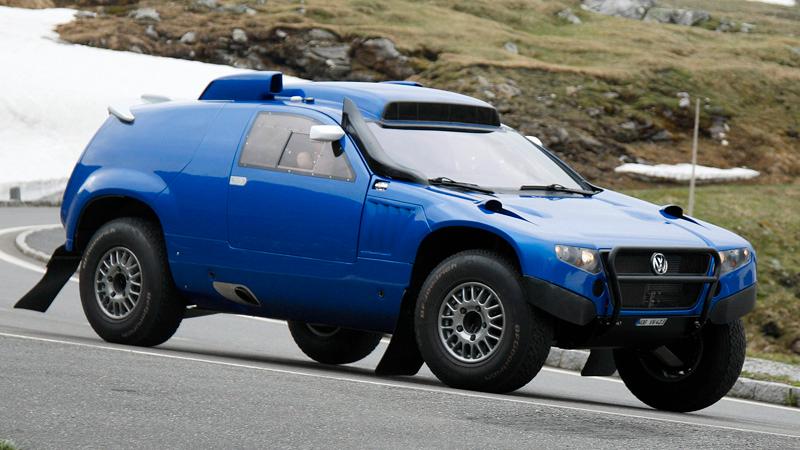 VW Race Touareg ska tävla i Dakar-rallyt i vinter.