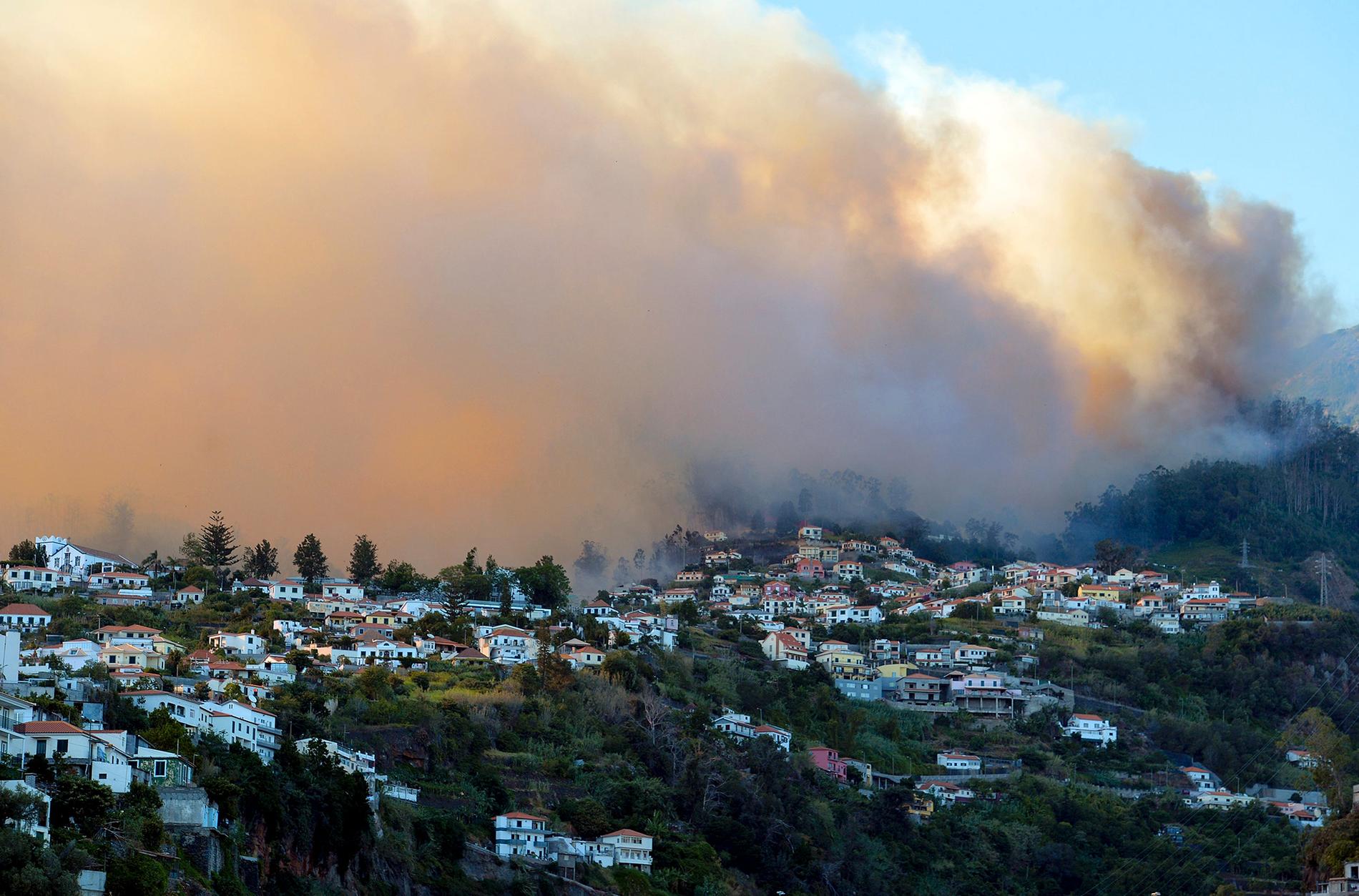 Brand på Madeira, Portugal