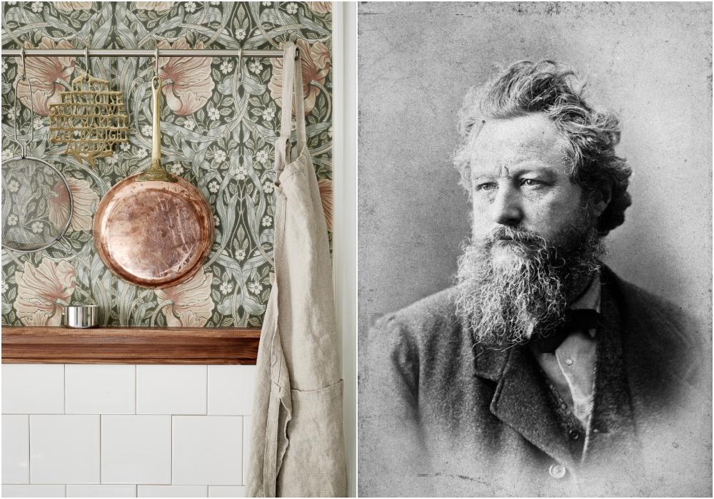 William Morris föddes 1834 och skapade hundratals mönster som är aktuella än idag.
