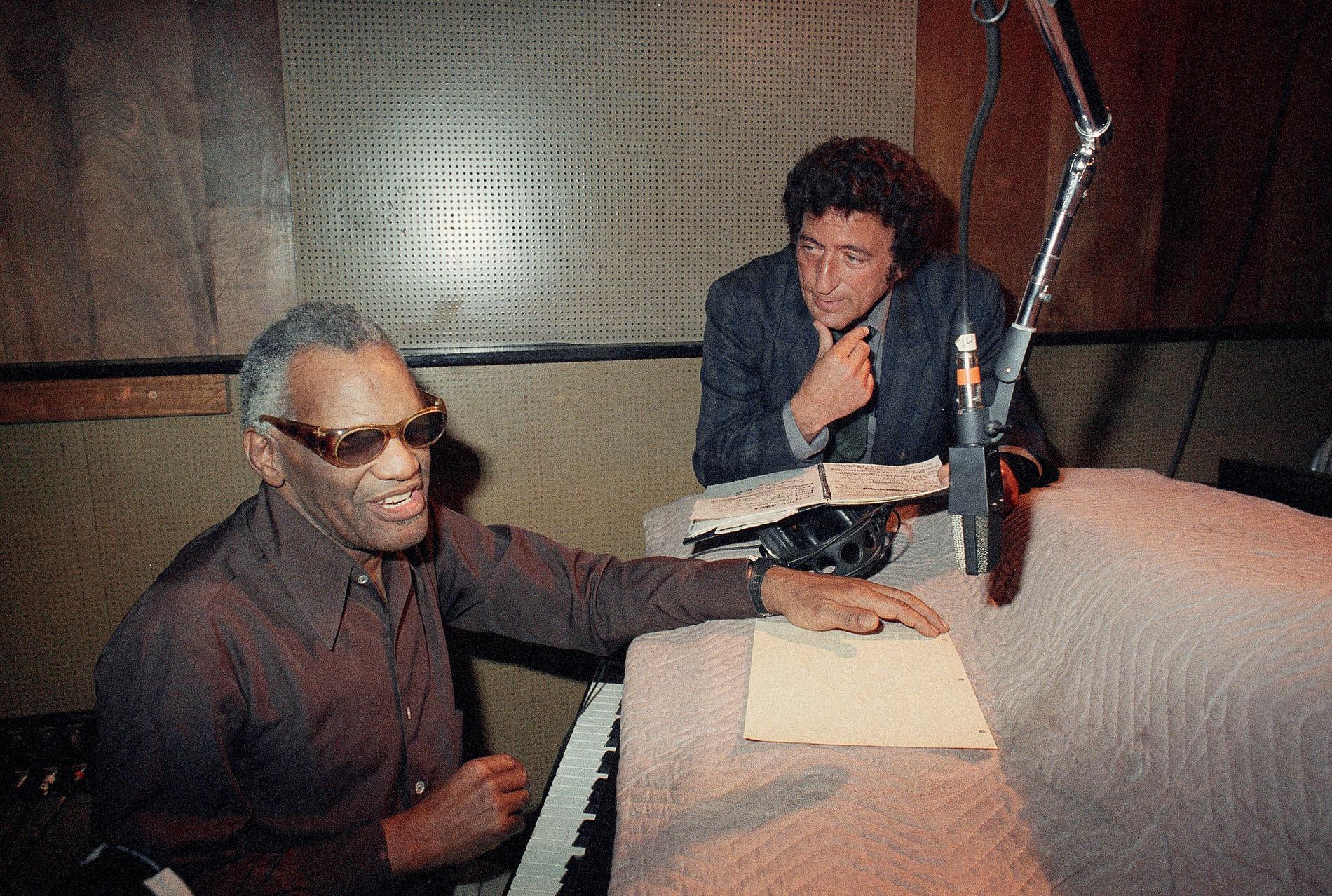 Ray Charles och Tony Bennett 1986.